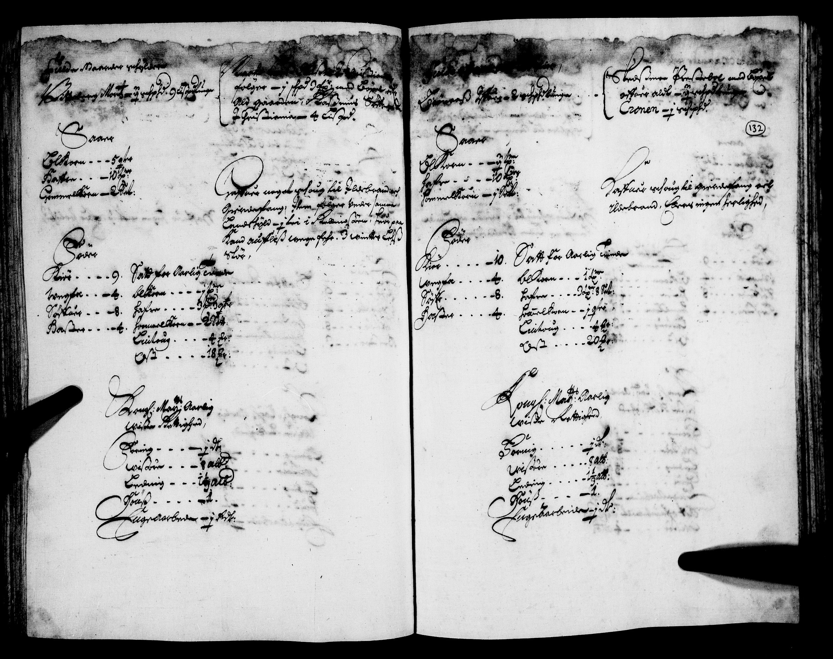 Rentekammeret inntil 1814, Realistisk ordnet avdeling, AV/RA-EA-4070/N/Nb/Nba/L0007: Nedre Romerike fogderi, 1. del, 1666, s. 131b-132a
