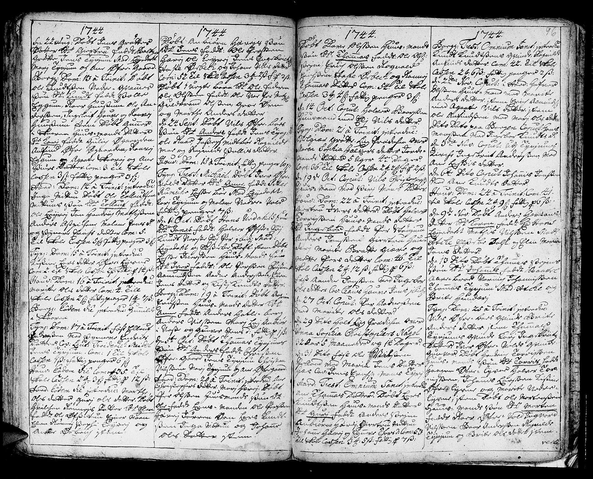 Lærdal sokneprestembete, SAB/A-81201: Ministerialbok nr. A 1, 1711-1752, s. 96