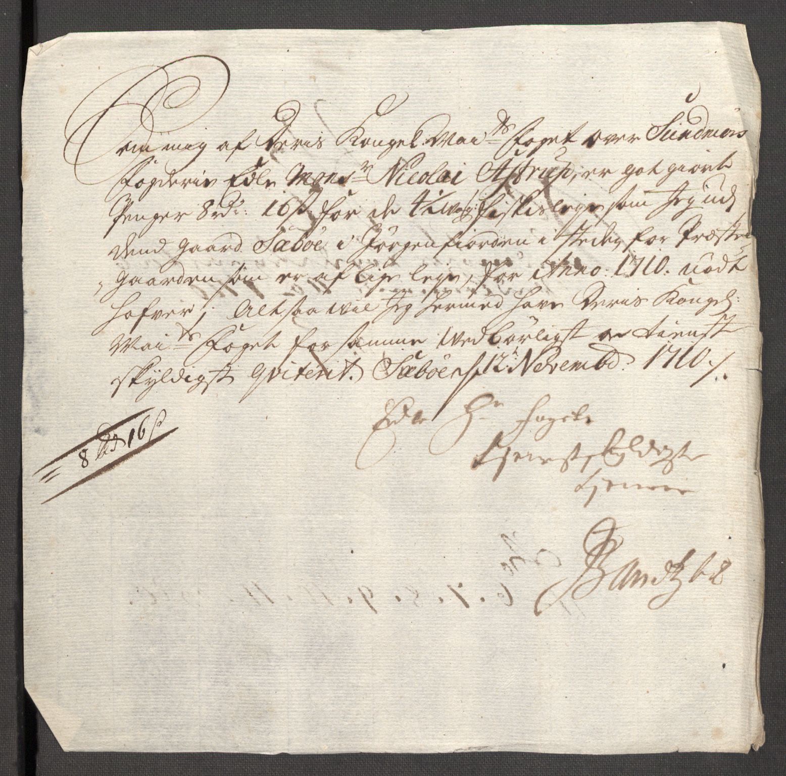 Rentekammeret inntil 1814, Reviderte regnskaper, Fogderegnskap, RA/EA-4092/R54/L3563: Fogderegnskap Sunnmøre, 1710, s. 124