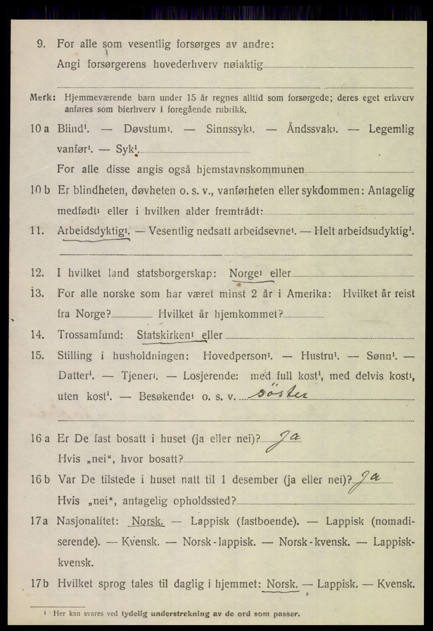 SAT, Folketelling 1920 for 1838 Gildeskål herred, 1920, s. 4001