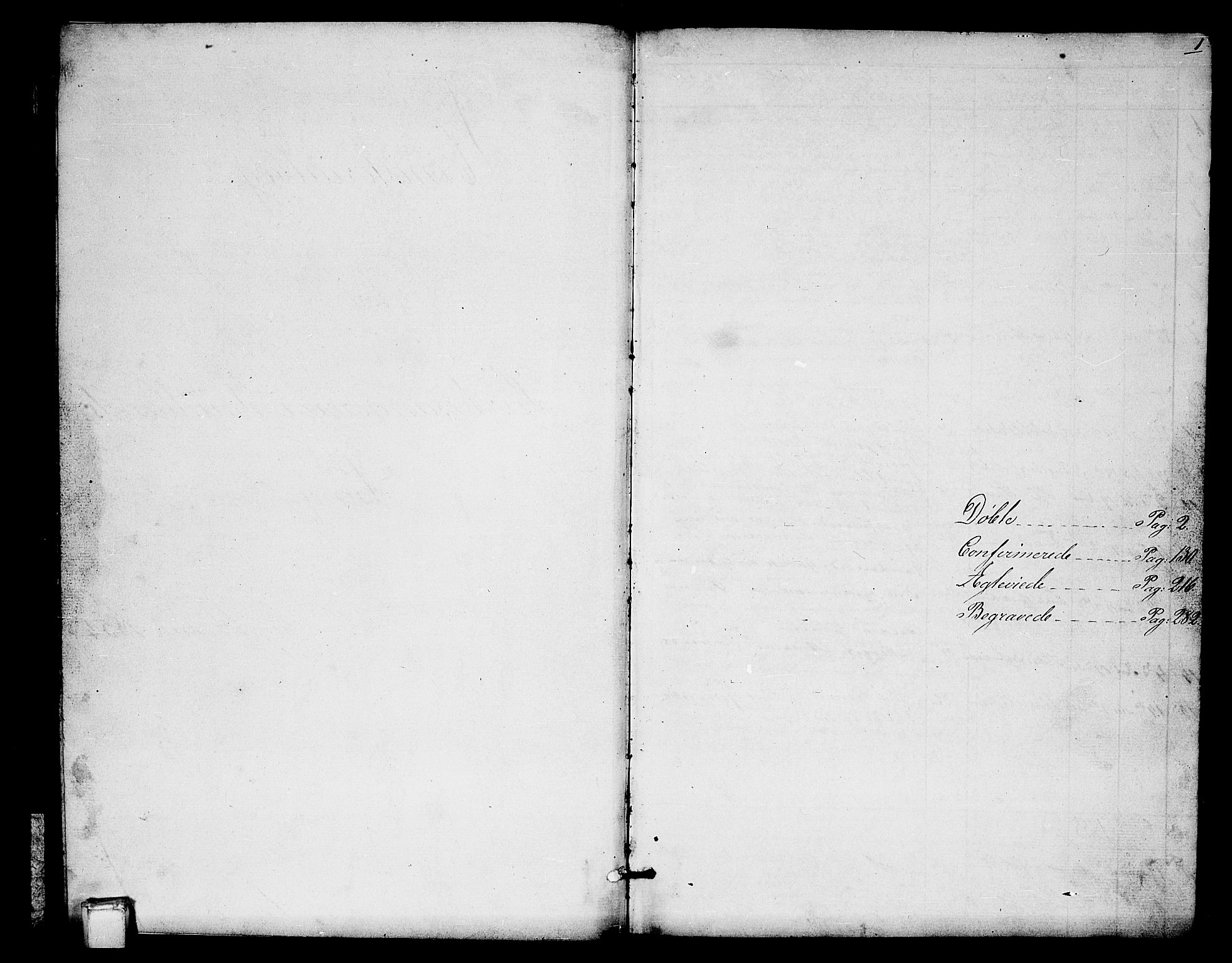 Hjartdal kirkebøker, SAKO/A-270/G/Gb/L0002: Klokkerbok nr. II 2, 1854-1884, s. 0-1