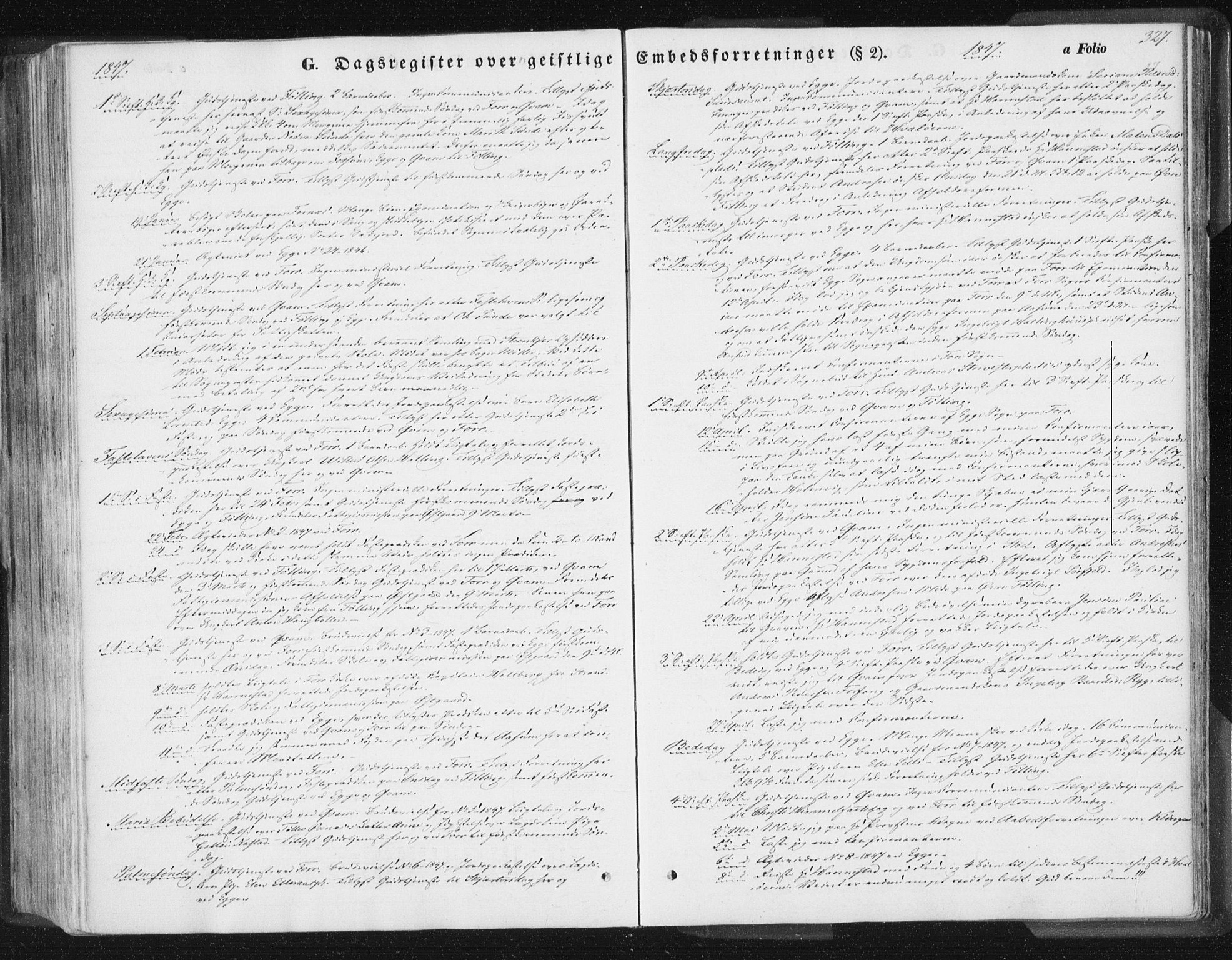 Ministerialprotokoller, klokkerbøker og fødselsregistre - Nord-Trøndelag, SAT/A-1458/746/L0446: Ministerialbok nr. 746A05, 1846-1859, s. 327