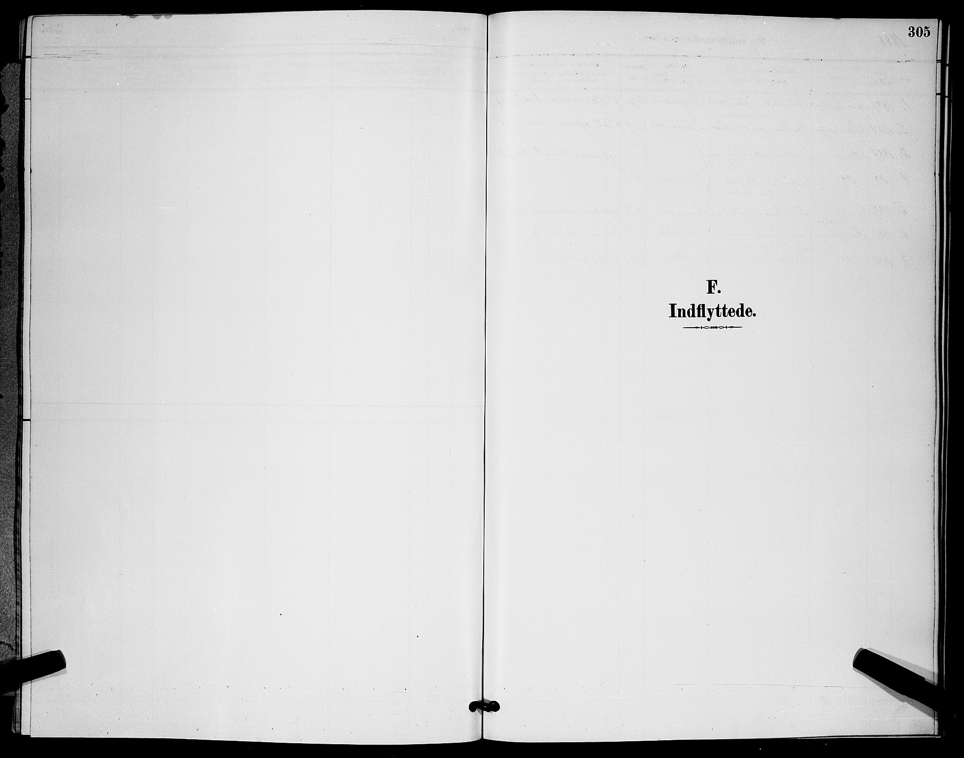 Horten kirkebøker, SAKO/A-348/G/Ga/L0005: Klokkerbok nr. 5, 1888-1895, s. 305