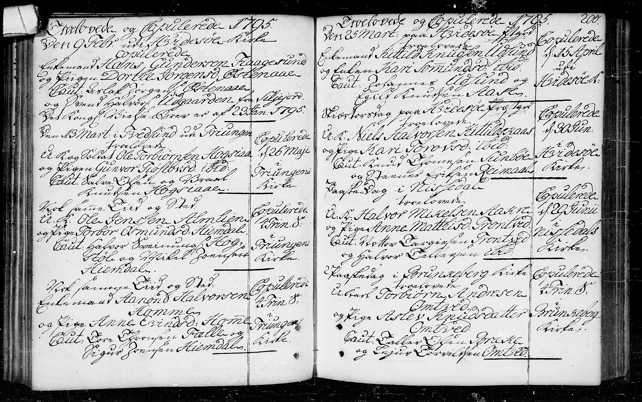 Kviteseid kirkebøker, SAKO/A-276/F/Fa/L0003: Ministerialbok nr. I 3, 1787-1799, s. 200