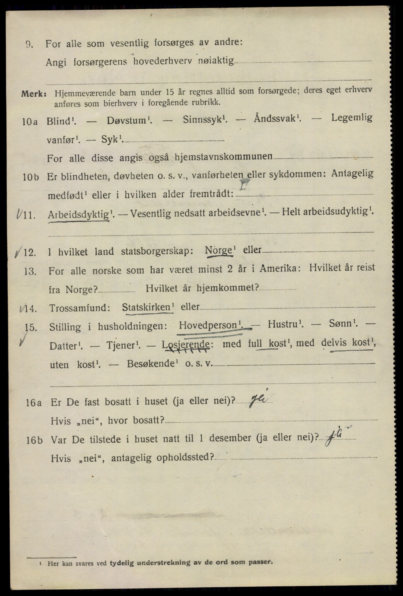 SAO, Folketelling 1920 for 0301 Kristiania kjøpstad, 1920, s. 311518
