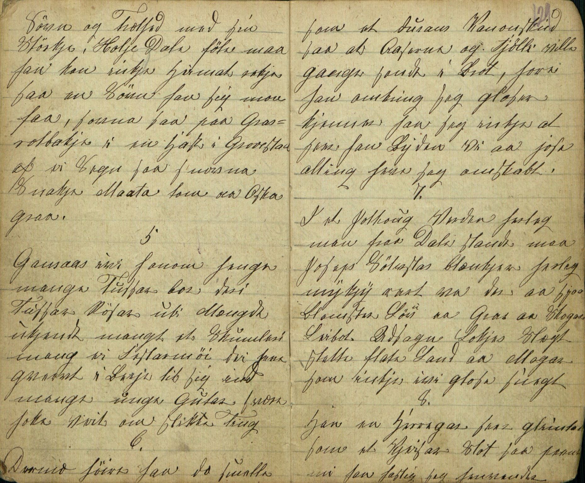 Rikard Berge, TEMU/TGM-A-1003/F/L0005/0018: 160-200 / 177 Handskriven visebok. Tilhører Aasheim af Sigjords Præstegjeld, 1870. Vise, 1870, s. 128-129