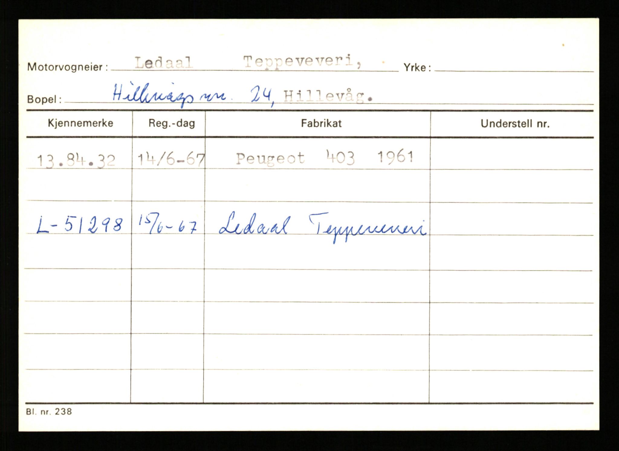 Stavanger trafikkstasjon, AV/SAST-A-101942/0/G/L0010: Registreringsnummer: 130000 - 239953, 1930-1971, s. 271