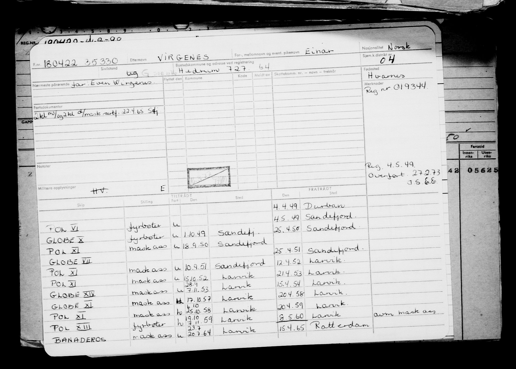 Direktoratet for sjømenn, AV/RA-S-3545/G/Gb/L0205: Hovedkort, 1922, s. 471