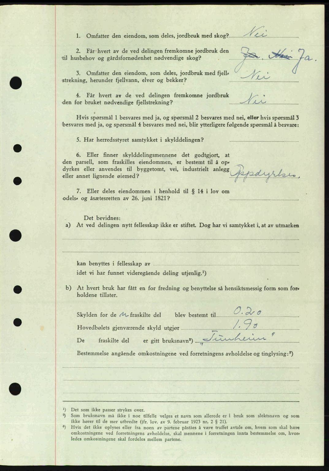 Nordre Sunnmøre sorenskriveri, AV/SAT-A-0006/1/2/2C/2Ca: Pantebok nr. A29, 1948-1949, Dagboknr: 2409/1948