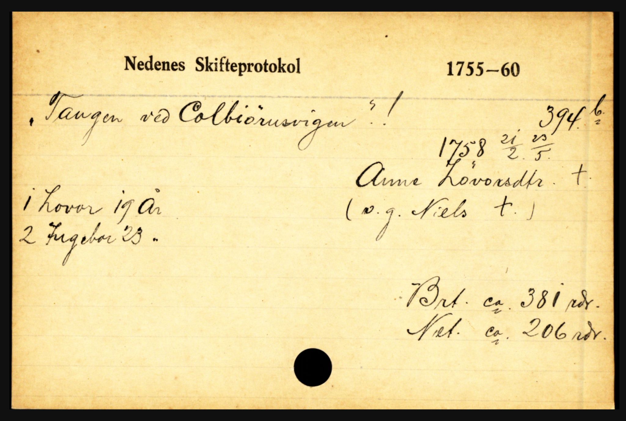 Nedenes sorenskriveri før 1824, AV/SAK-1221-0007/H, s. 29827