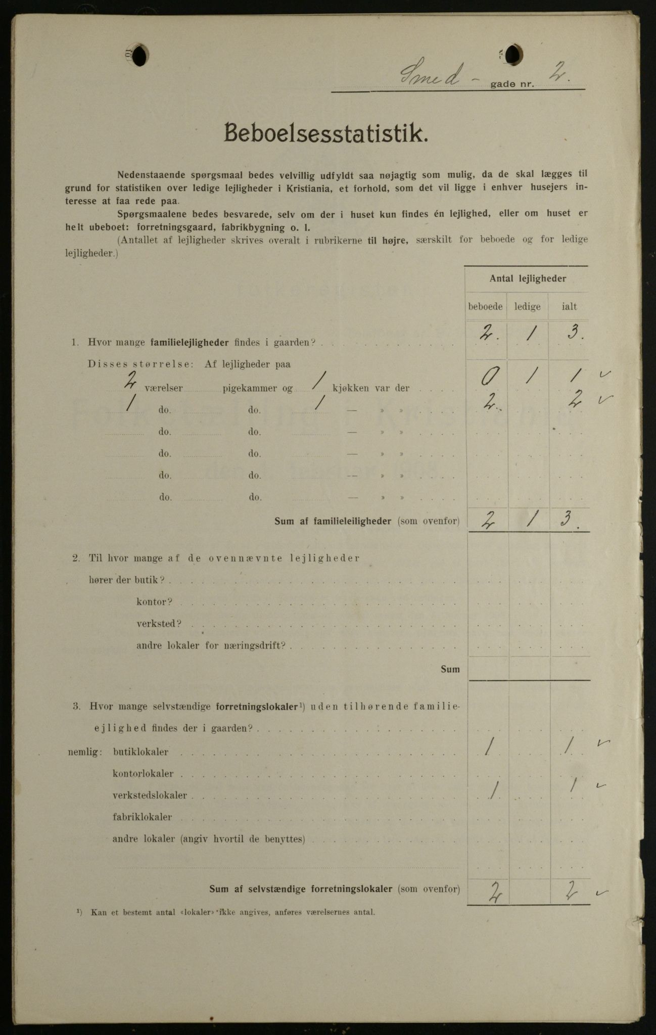 OBA, Kommunal folketelling 1.2.1908 for Kristiania kjøpstad, 1908, s. 87430