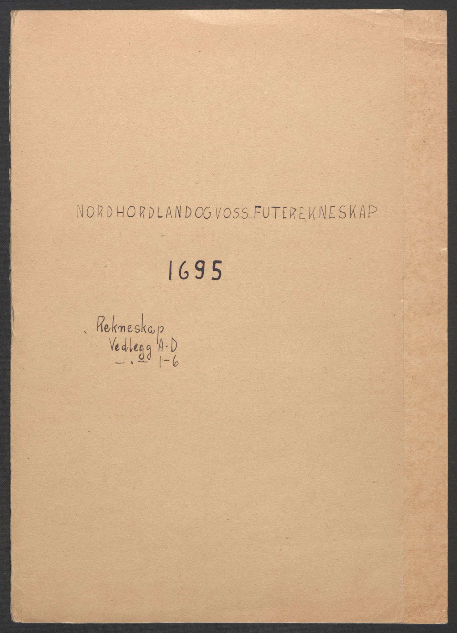 Rentekammeret inntil 1814, Reviderte regnskaper, Fogderegnskap, AV/RA-EA-4092/R51/L3183: Fogderegnskap Nordhordland og Voss, 1695-1697, s. 2