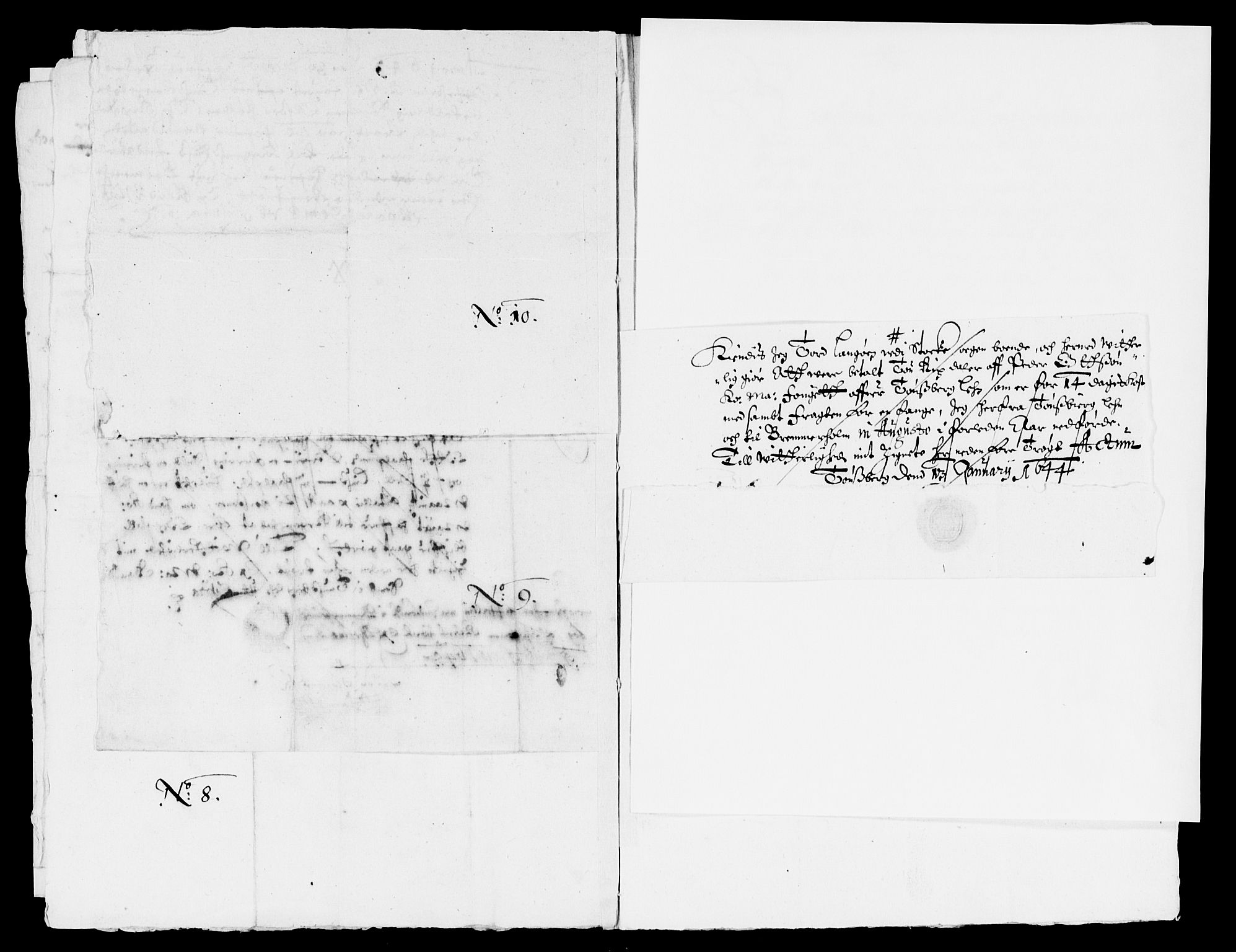 Rentekammeret inntil 1814, Reviderte regnskaper, Lensregnskaper, AV/RA-EA-5023/R/Rb/Rbo/L0024: Tønsberg len, 1642-1644