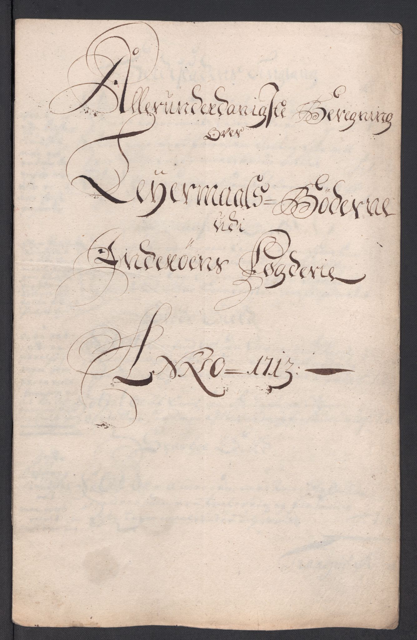 Rentekammeret inntil 1814, Reviderte regnskaper, Fogderegnskap, AV/RA-EA-4092/R63/L4321: Fogderegnskap Inderøy, 1713, s. 330