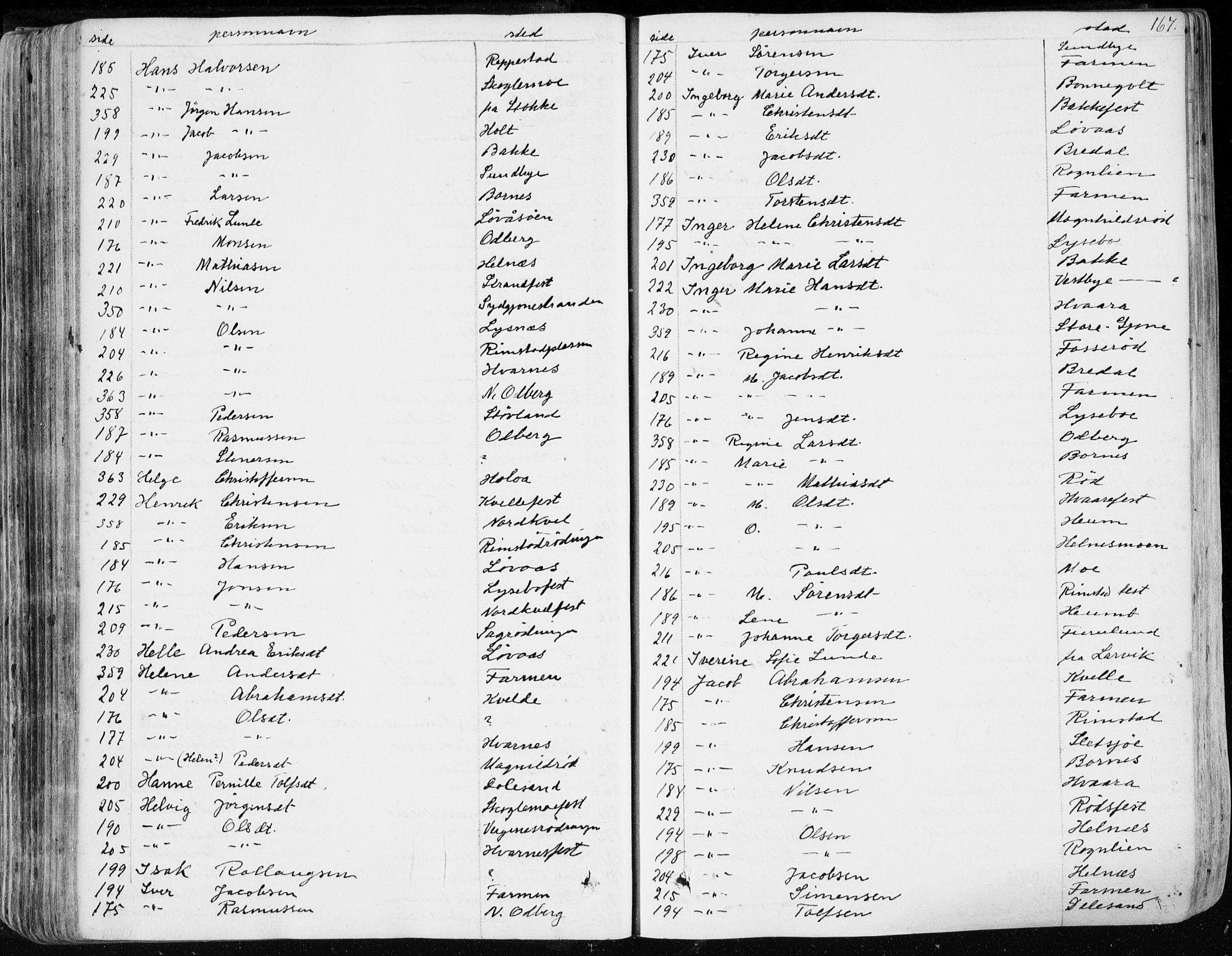 Hedrum kirkebøker, AV/SAKO-A-344/F/Fa/L0005: Ministerialbok nr. I 5, 1835-1848, s. 167