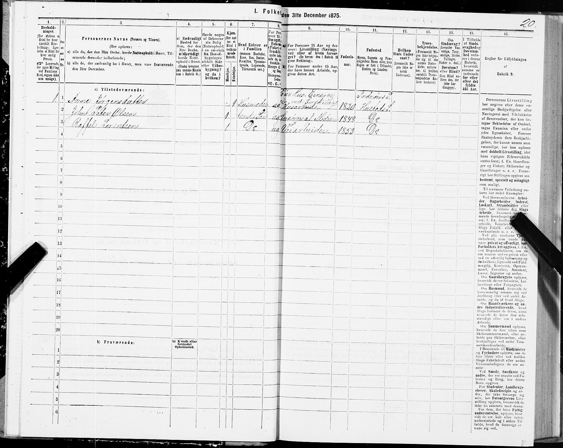 SAT, Folketelling 1875 for 1729P Inderøy prestegjeld, 1875, s. 6020