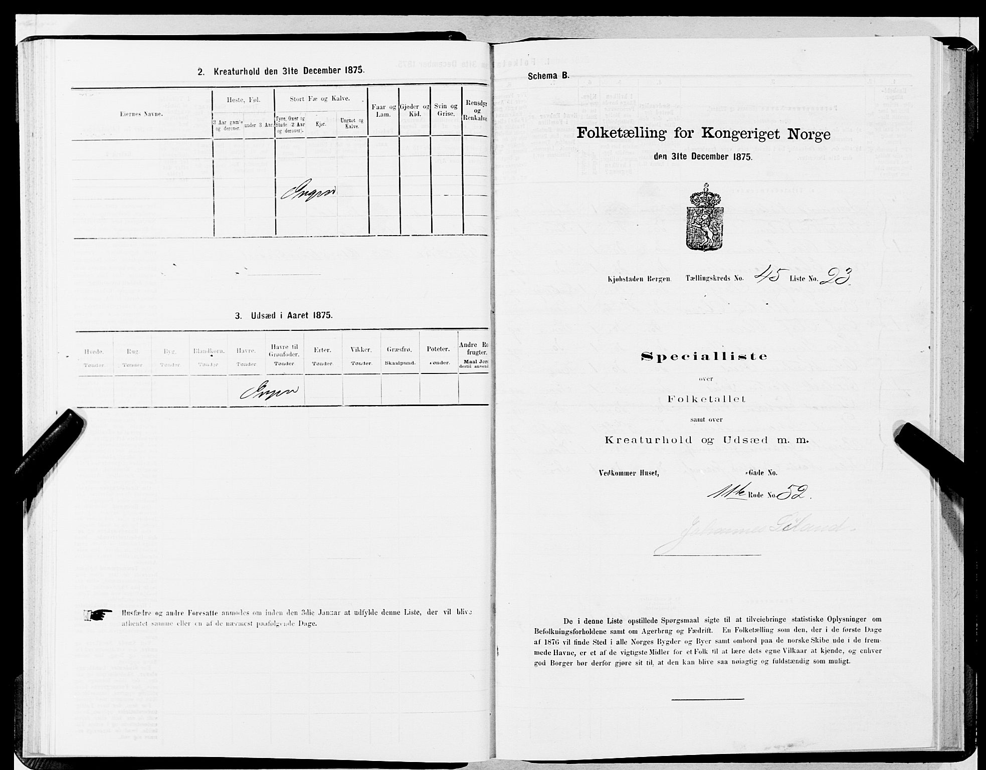 SAB, Folketelling 1875 for 1301 Bergen kjøpstad, 1875, s. 2377