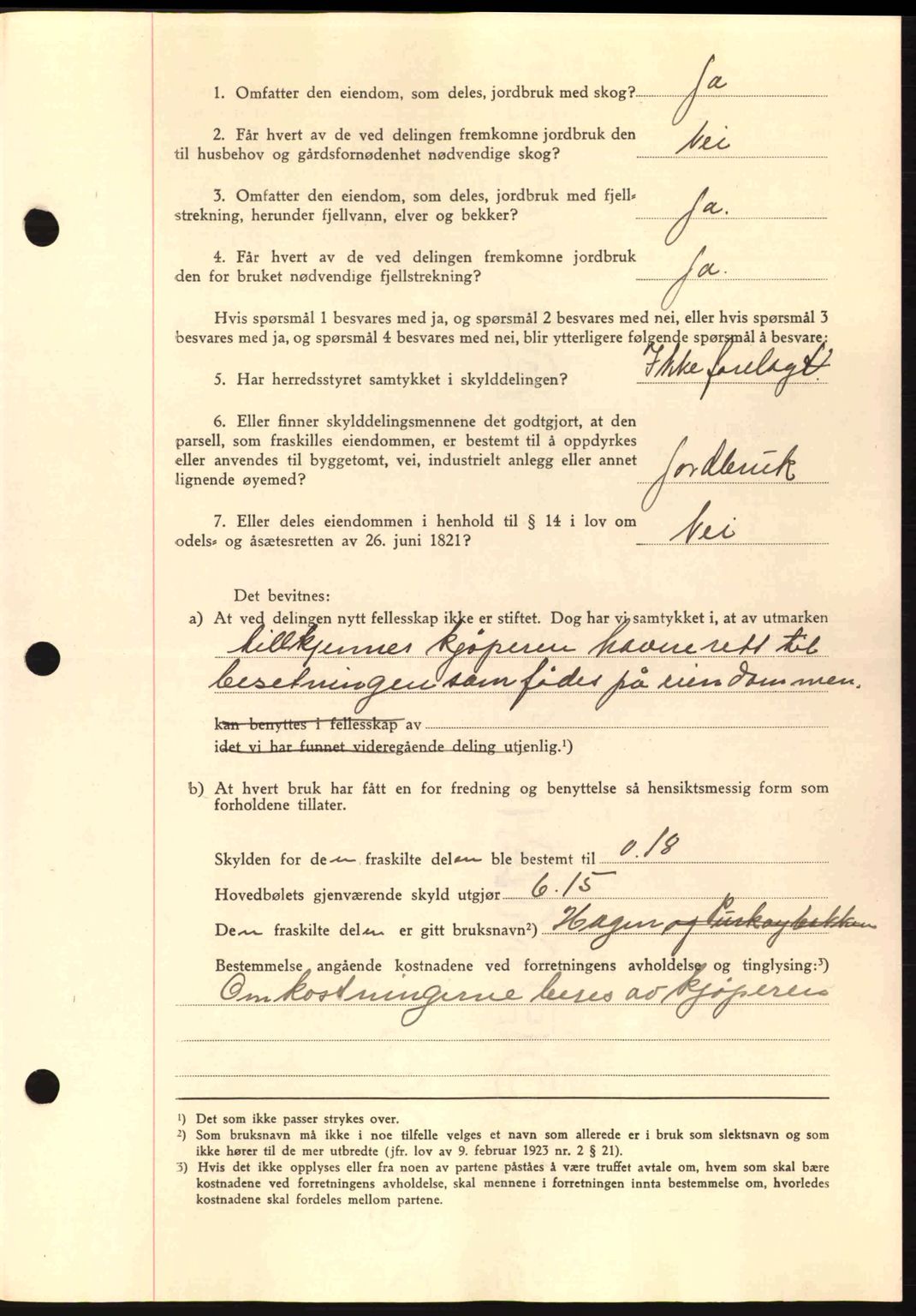 Romsdal sorenskriveri, AV/SAT-A-4149/1/2/2C: Pantebok nr. A14, 1943-1943, Dagboknr: 1072/1943