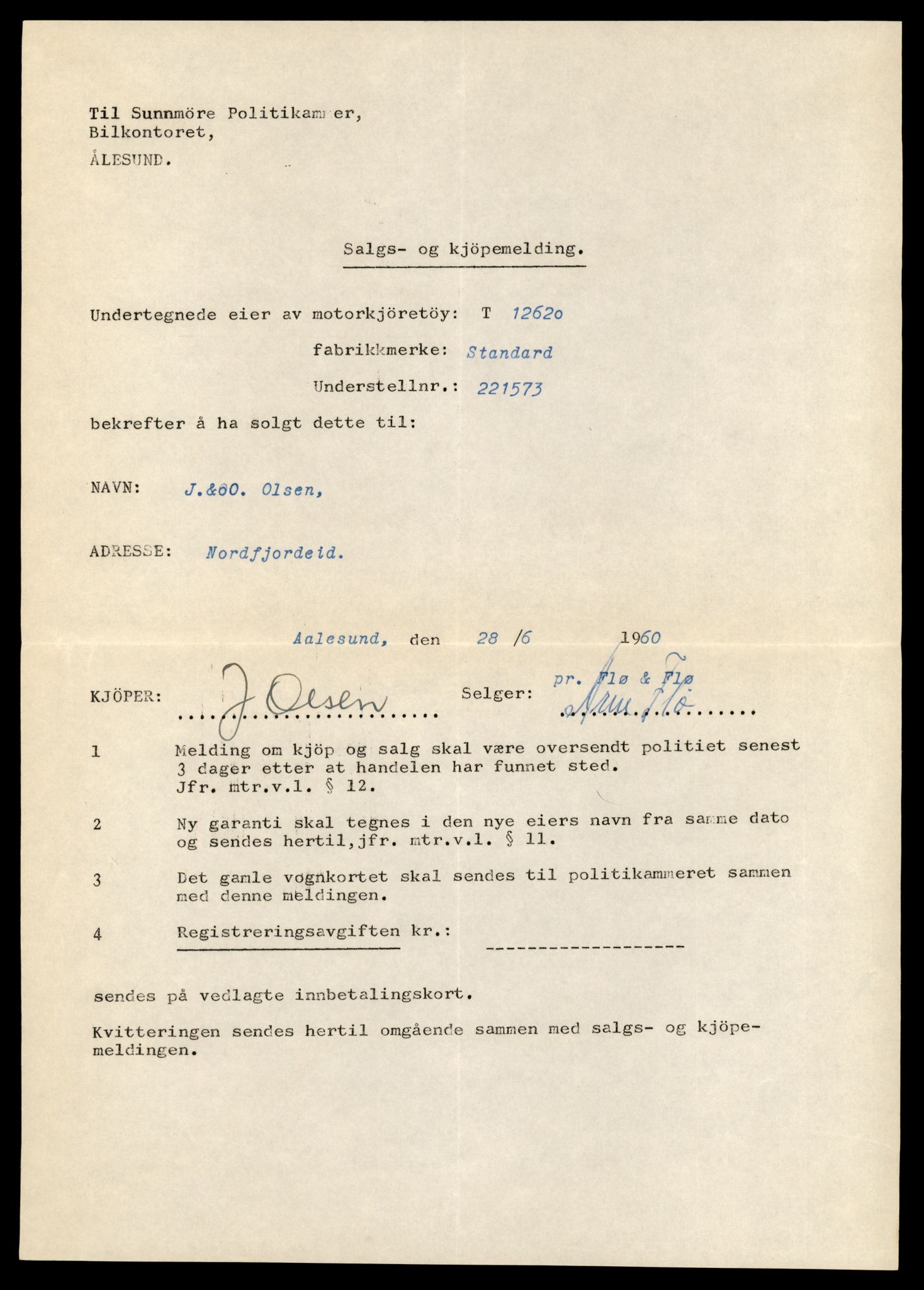 Møre og Romsdal vegkontor - Ålesund trafikkstasjon, AV/SAT-A-4099/F/Fe/L0034: Registreringskort for kjøretøy T 12500 - T 12652, 1927-1998, s. 2364