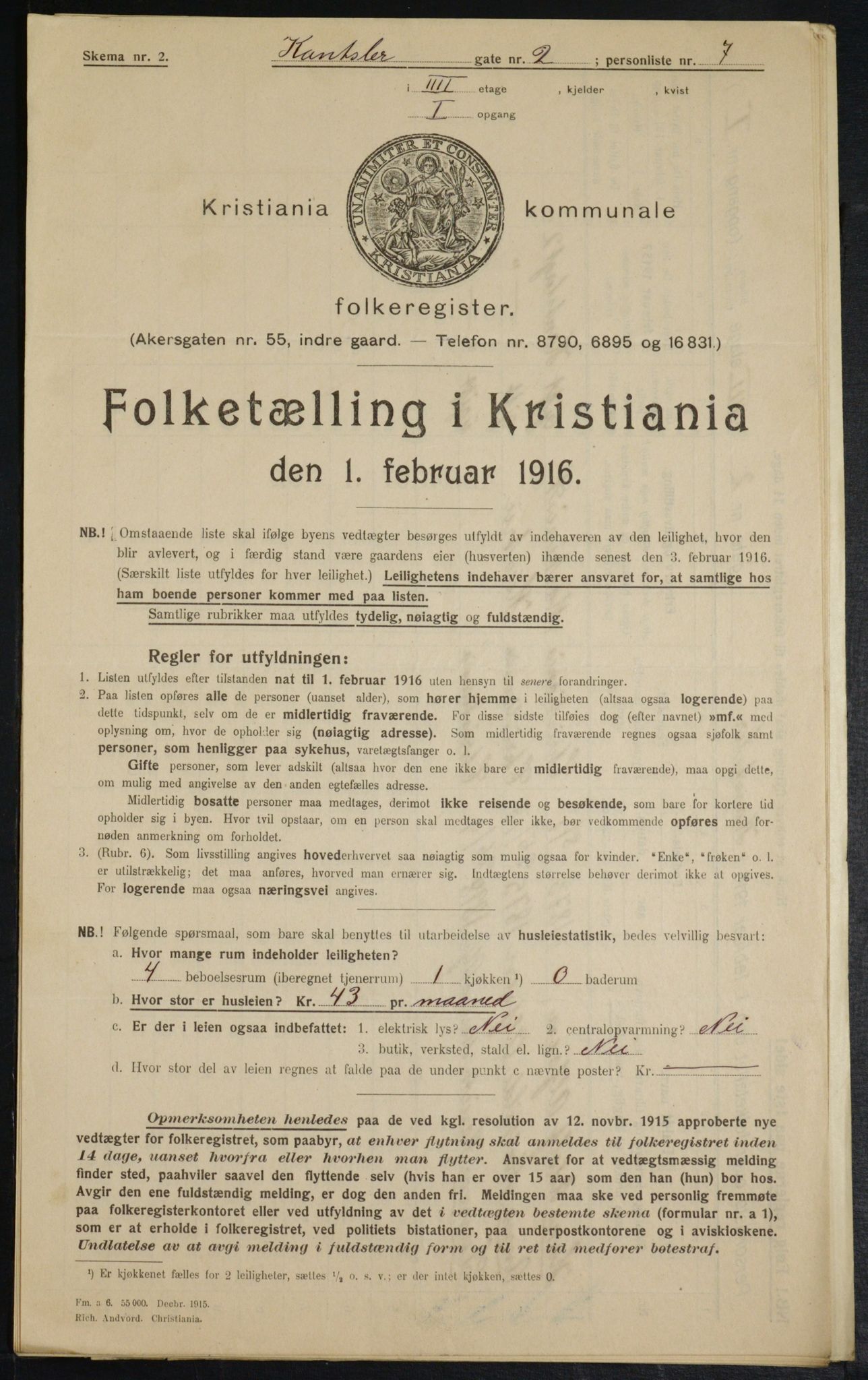 OBA, Kommunal folketelling 1.2.1916 for Kristiania, 1916, s. 49094