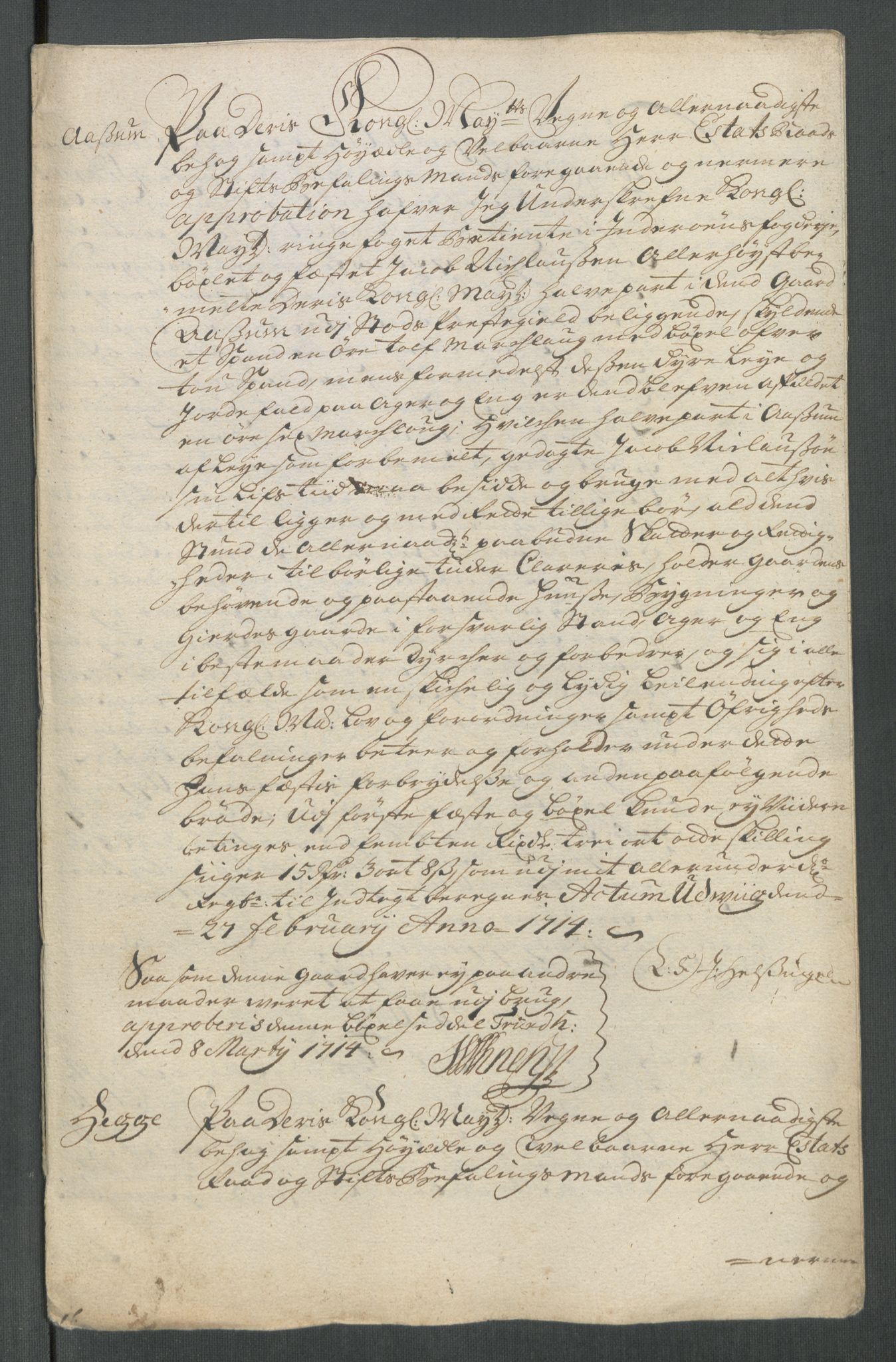Rentekammeret inntil 1814, Reviderte regnskaper, Fogderegnskap, RA/EA-4092/R63/L4322: Fogderegnskap Inderøy, 1714, s. 248
