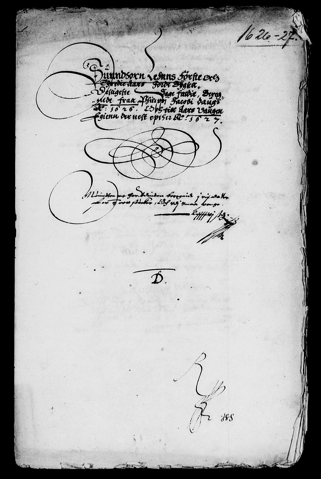 Rentekammeret inntil 1814, Reviderte regnskaper, Lensregnskaper, AV/RA-EA-5023/R/Rb/Rbt/L0040: Bergenhus len, 1625-1627
