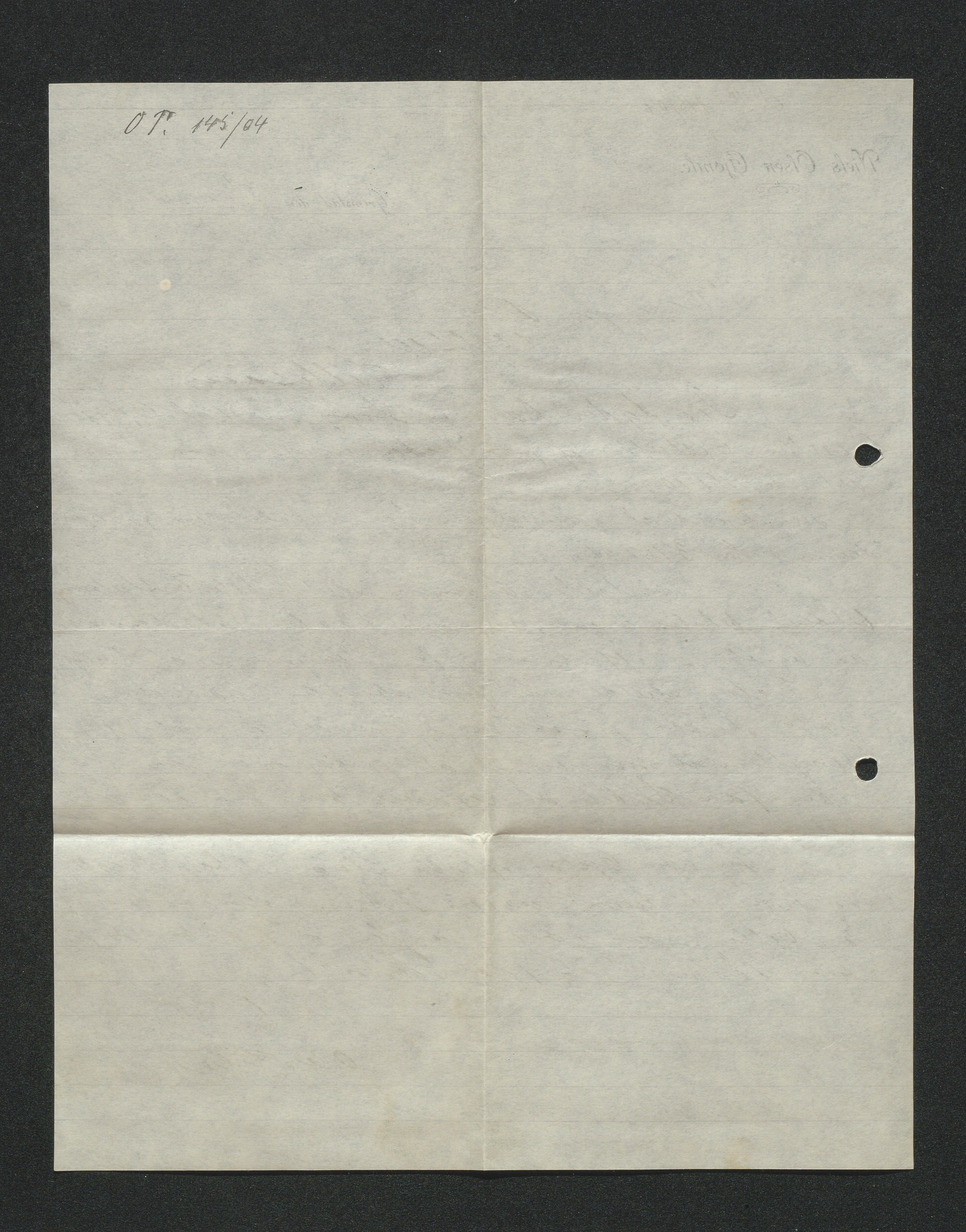 O. Terjesens rederi, AAKS/PA-2525/E/E01/L0013: Korrespondanse, 1904-1905