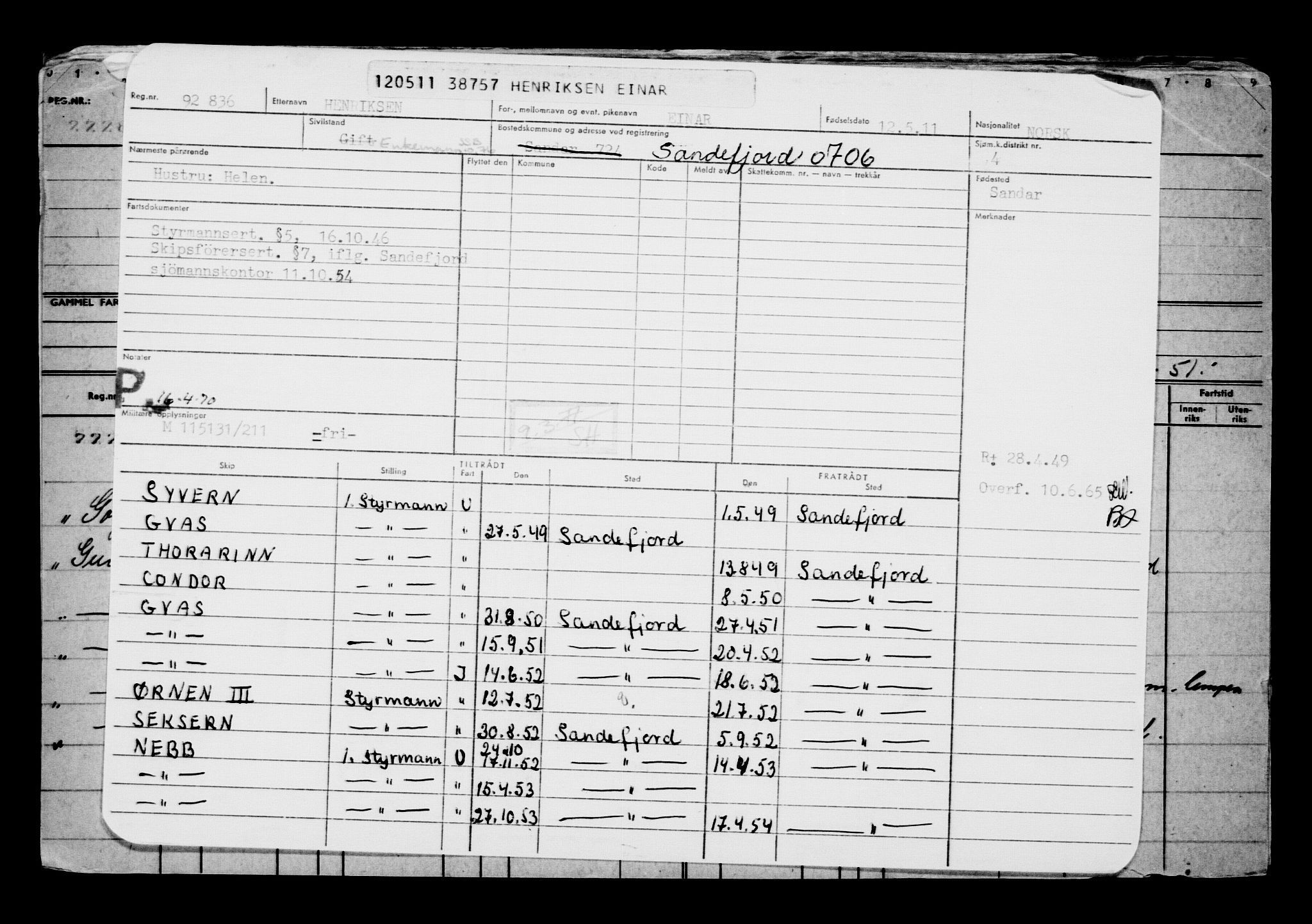 Direktoratet for sjømenn, AV/RA-S-3545/G/Gb/L0096: Hovedkort, 1911, s. 180