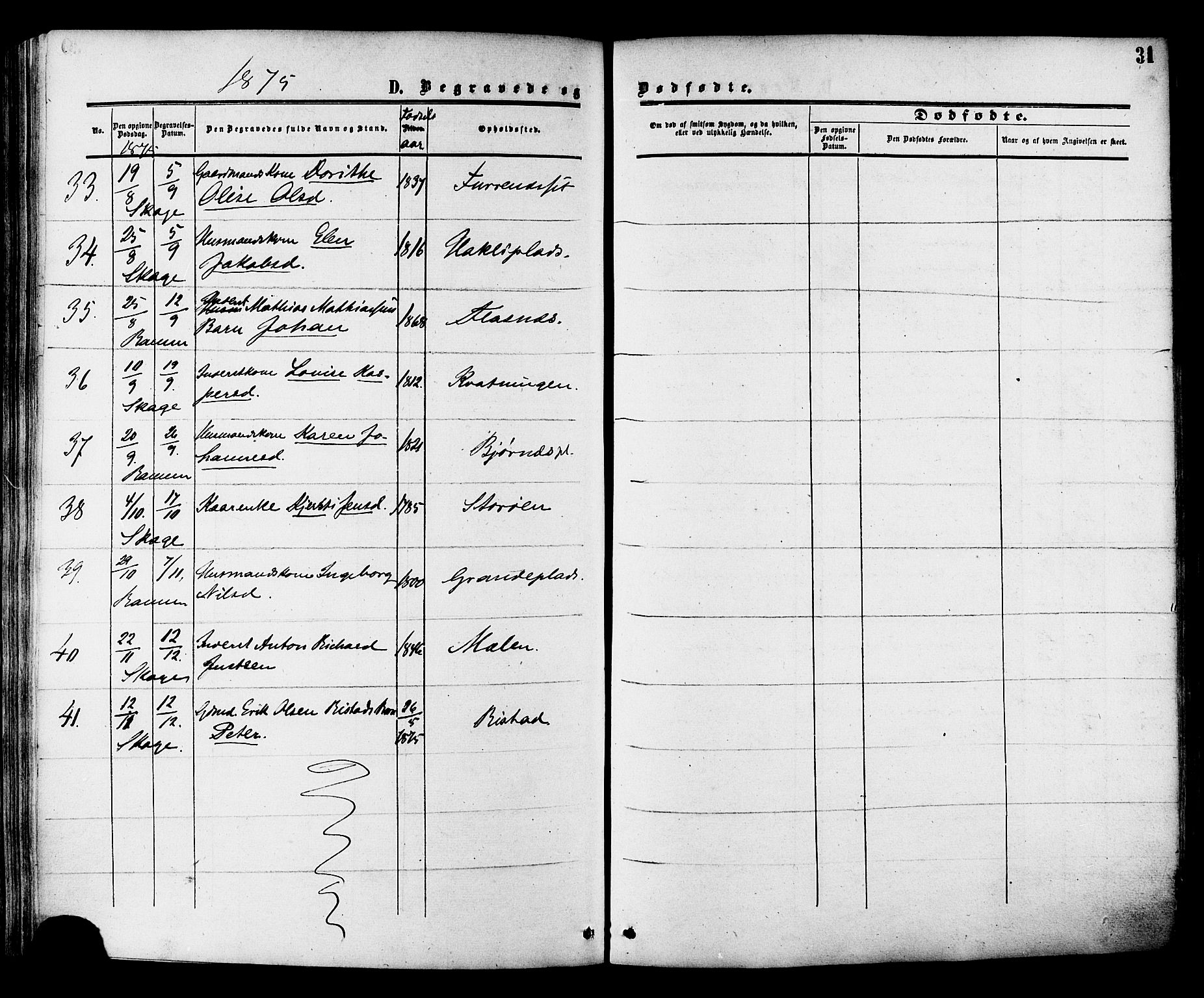 Ministerialprotokoller, klokkerbøker og fødselsregistre - Nord-Trøndelag, AV/SAT-A-1458/764/L0553: Ministerialbok nr. 764A08, 1858-1880, s. 31