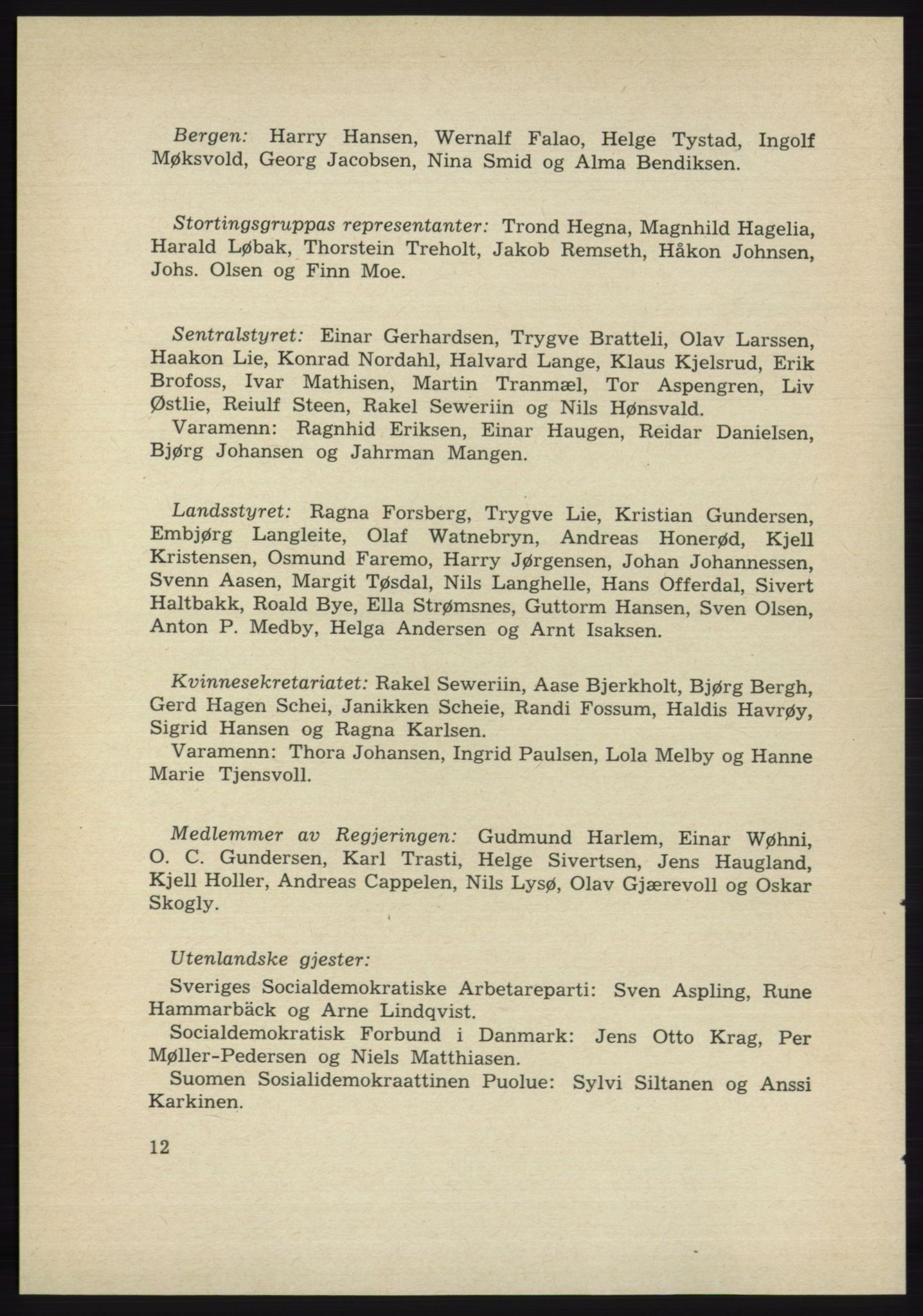 Det norske Arbeiderparti - publikasjoner, AAB/-/-/-: Protokoll over forhandlingene på det 39. ordinære landsmøte 23.-25. mai 1963 i Oslo, 1963, s. 12