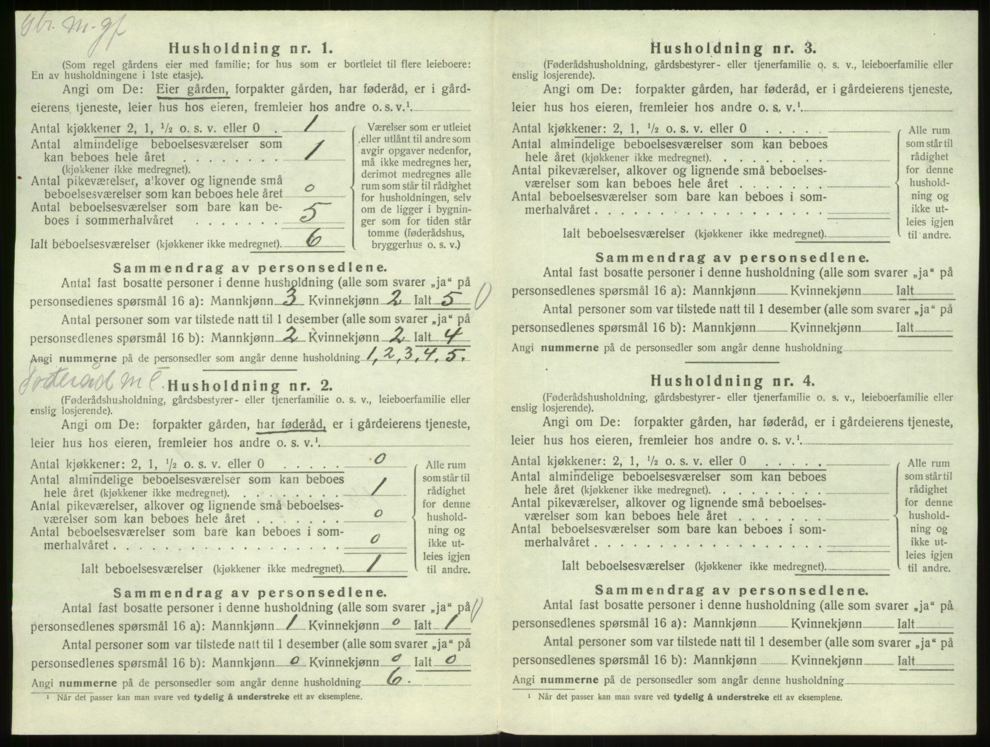 SAB, Folketelling 1920 for 1264 Austrheim herred, 1920, s. 681