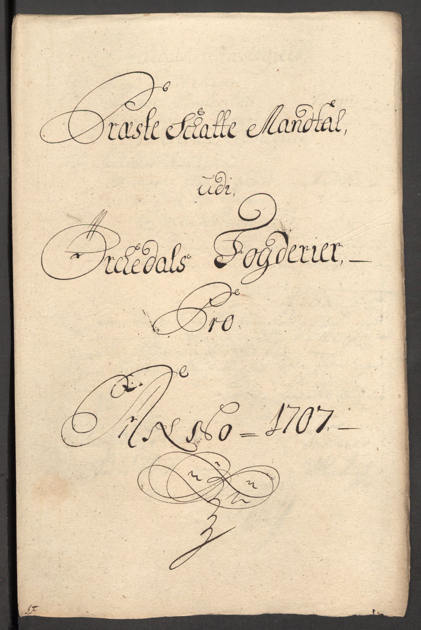 Rentekammeret inntil 1814, Reviderte regnskaper, Fogderegnskap, RA/EA-4092/R60/L3957: Fogderegnskap Orkdal og Gauldal, 1707, s. 198