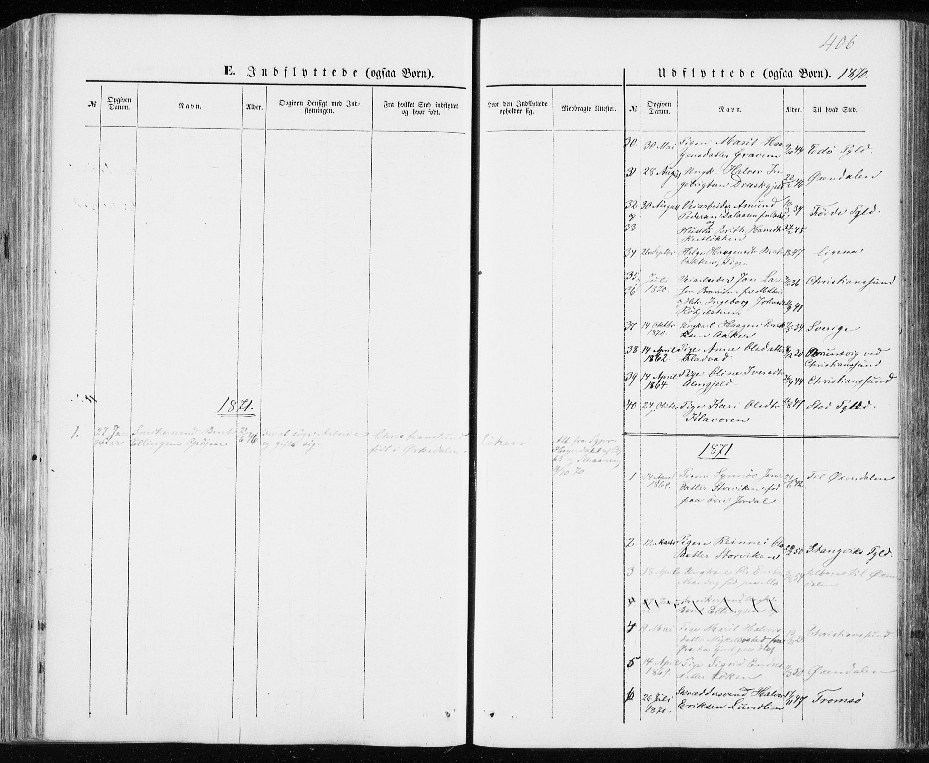 Ministerialprotokoller, klokkerbøker og fødselsregistre - Møre og Romsdal, SAT/A-1454/590/L1013: Ministerialbok nr. 590A05, 1847-1877, s. 406