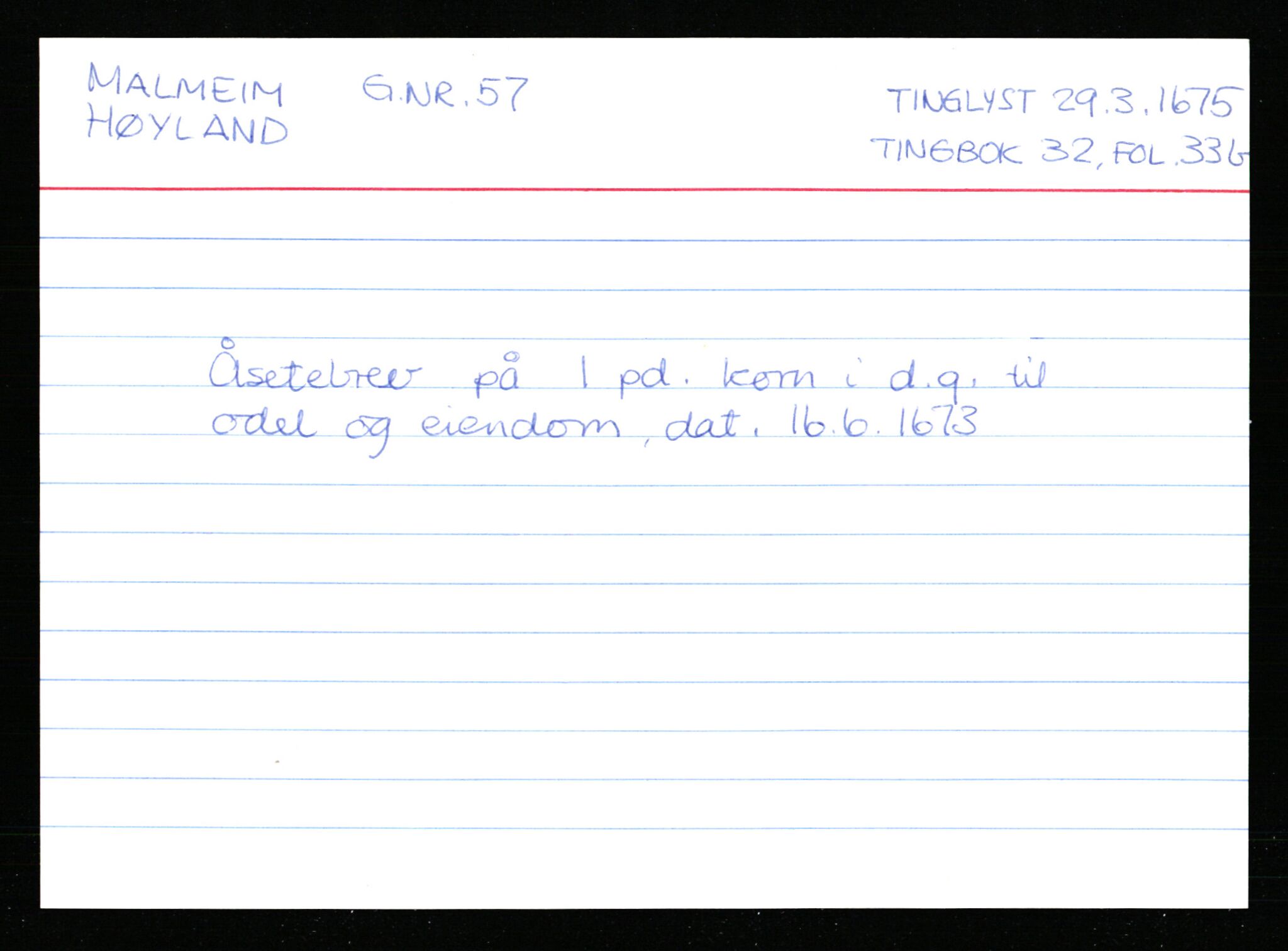 Statsarkivet i Stavanger, AV/SAST-A-101971/03/Y/Ym/L0037: Åstedskort sortert etter gårdsnavn: Lædre - Mauland, 1600-1950, s. 364