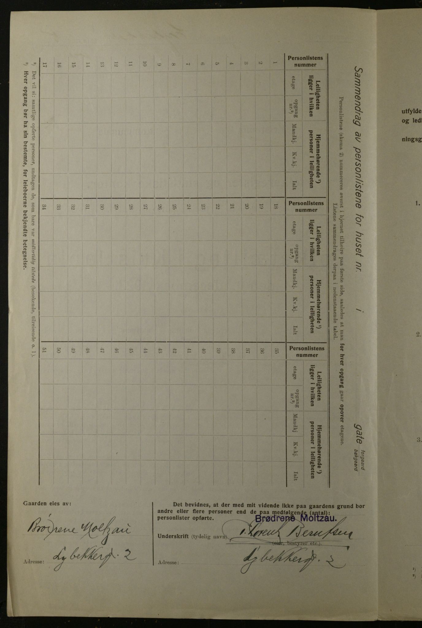 OBA, Kommunal folketelling 1.12.1923 for Kristiania, 1923, s. 64970