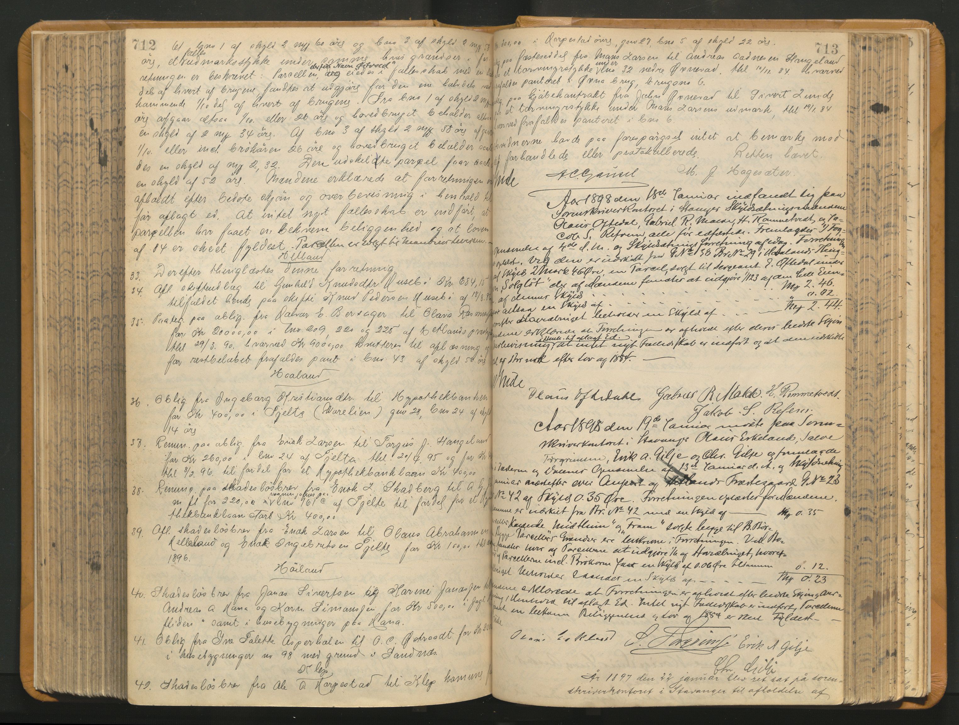 Jæren sorenskriveri, AV/SAST-A-100310/01/3/30/30BA/L0007: TINGBOK 13, 1894-1898, s. 712-713