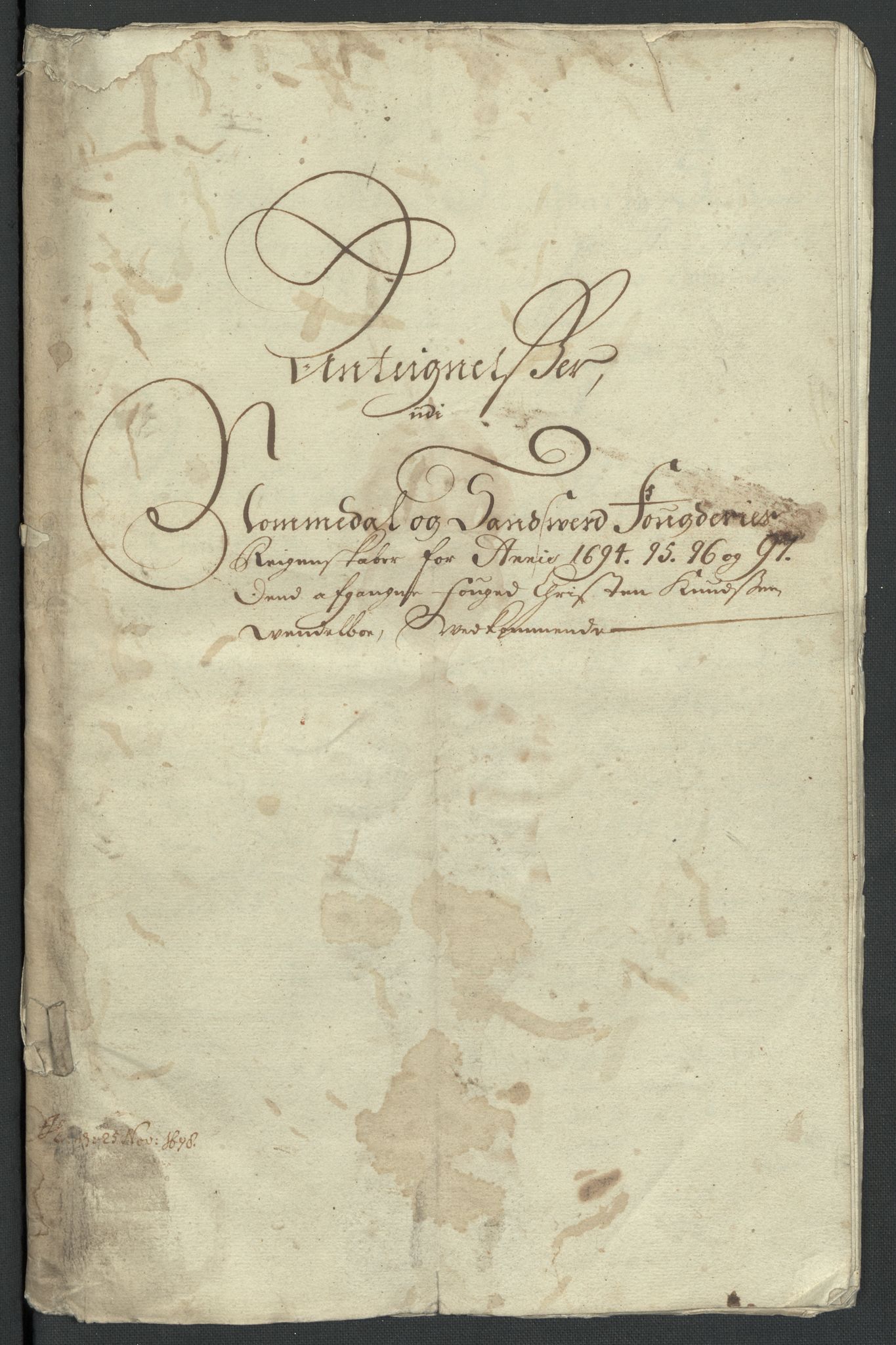 Rentekammeret inntil 1814, Reviderte regnskaper, Fogderegnskap, AV/RA-EA-4092/R24/L1576: Fogderegnskap Numedal og Sandsvær, 1696-1697, s. 377