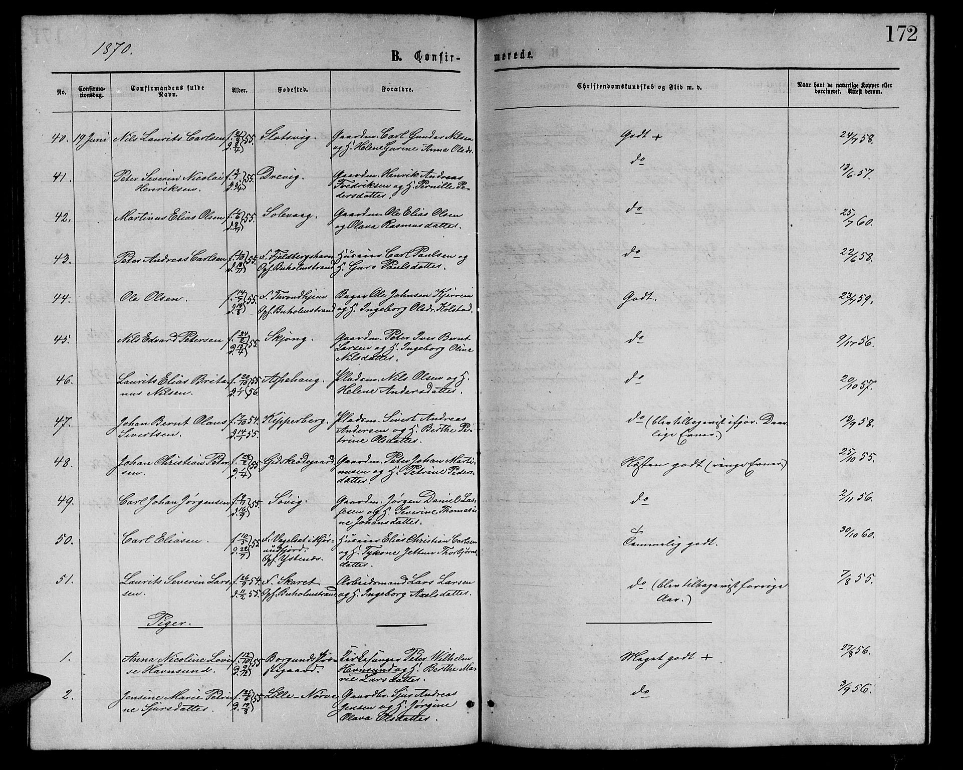 Ministerialprotokoller, klokkerbøker og fødselsregistre - Møre og Romsdal, AV/SAT-A-1454/528/L0428: Klokkerbok nr. 528C09, 1864-1880, s. 172