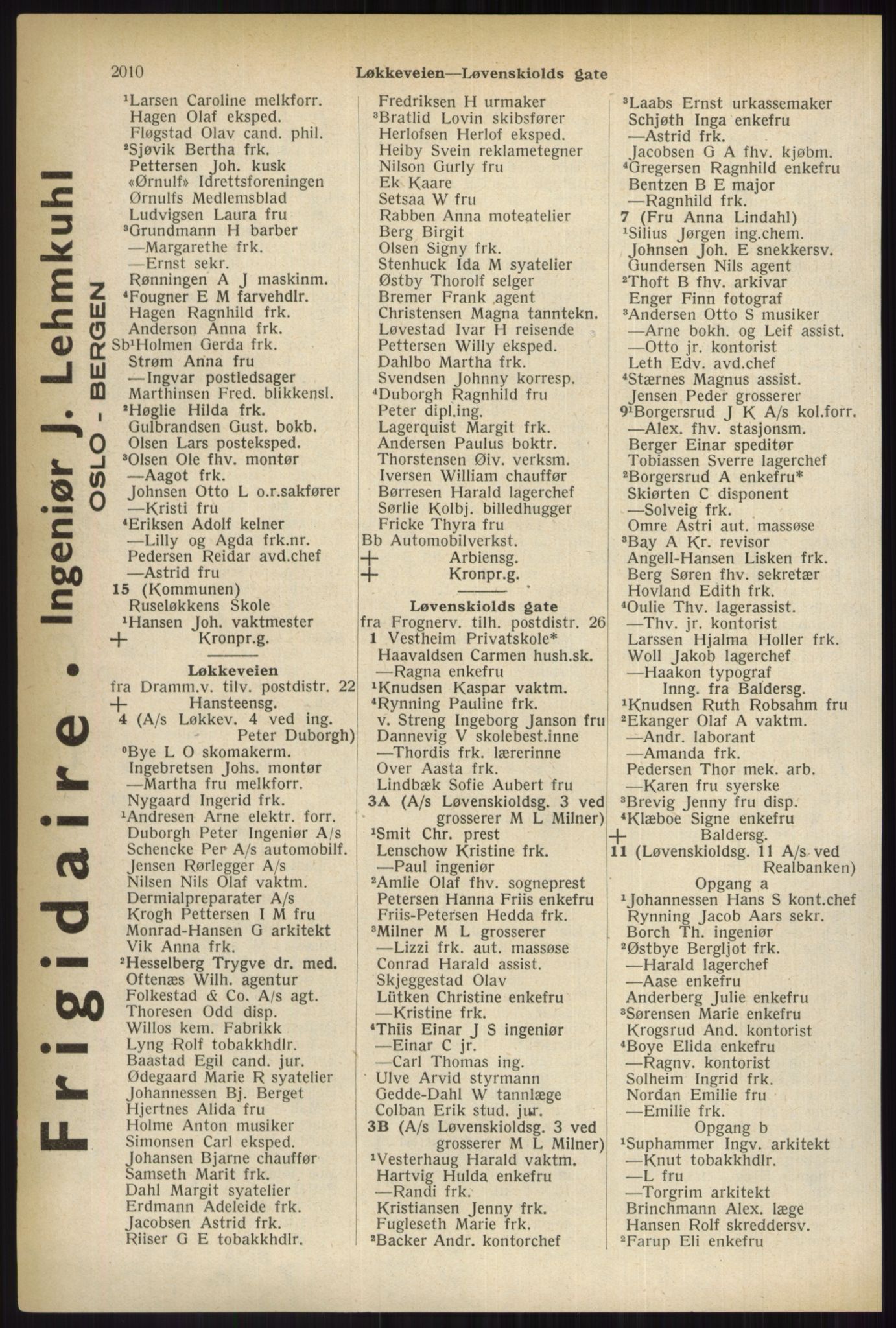 Kristiania/Oslo adressebok, PUBL/-, 1937, s. 2010
