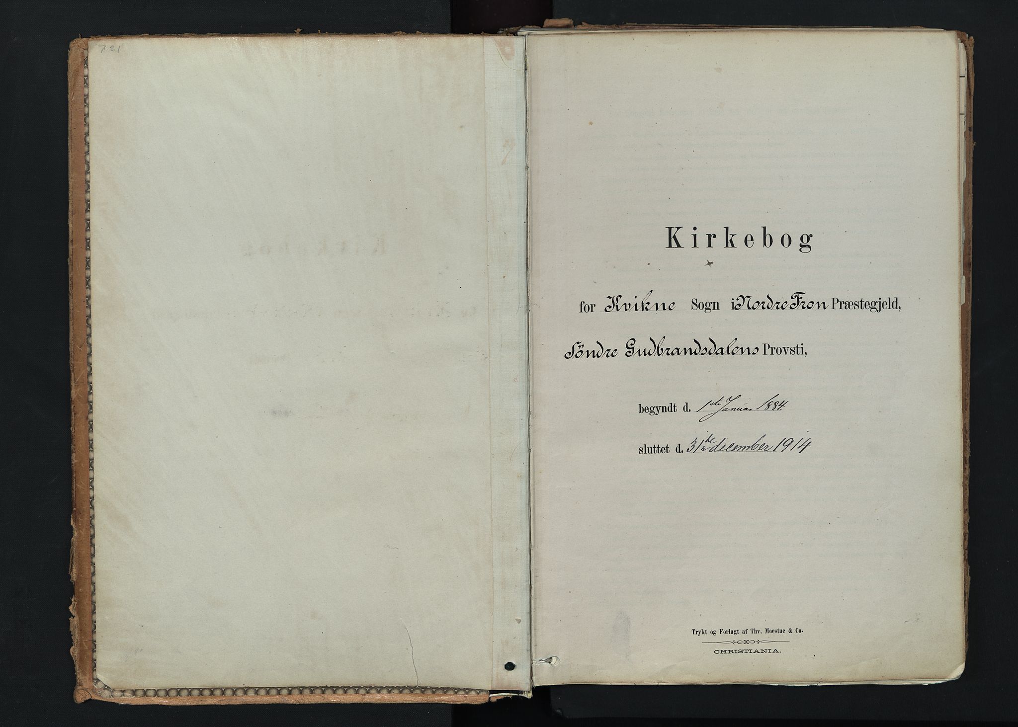 Nord-Fron prestekontor, SAH/PREST-080/H/Ha/Haa/L0005: Ministerialbok nr. 5, 1884-1914