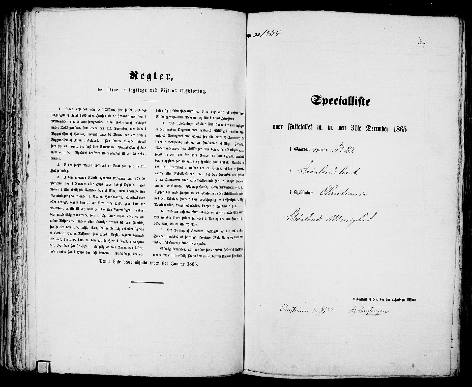 RA, Folketelling 1865 for 0301 Kristiania kjøpstad, 1865, s. 3258