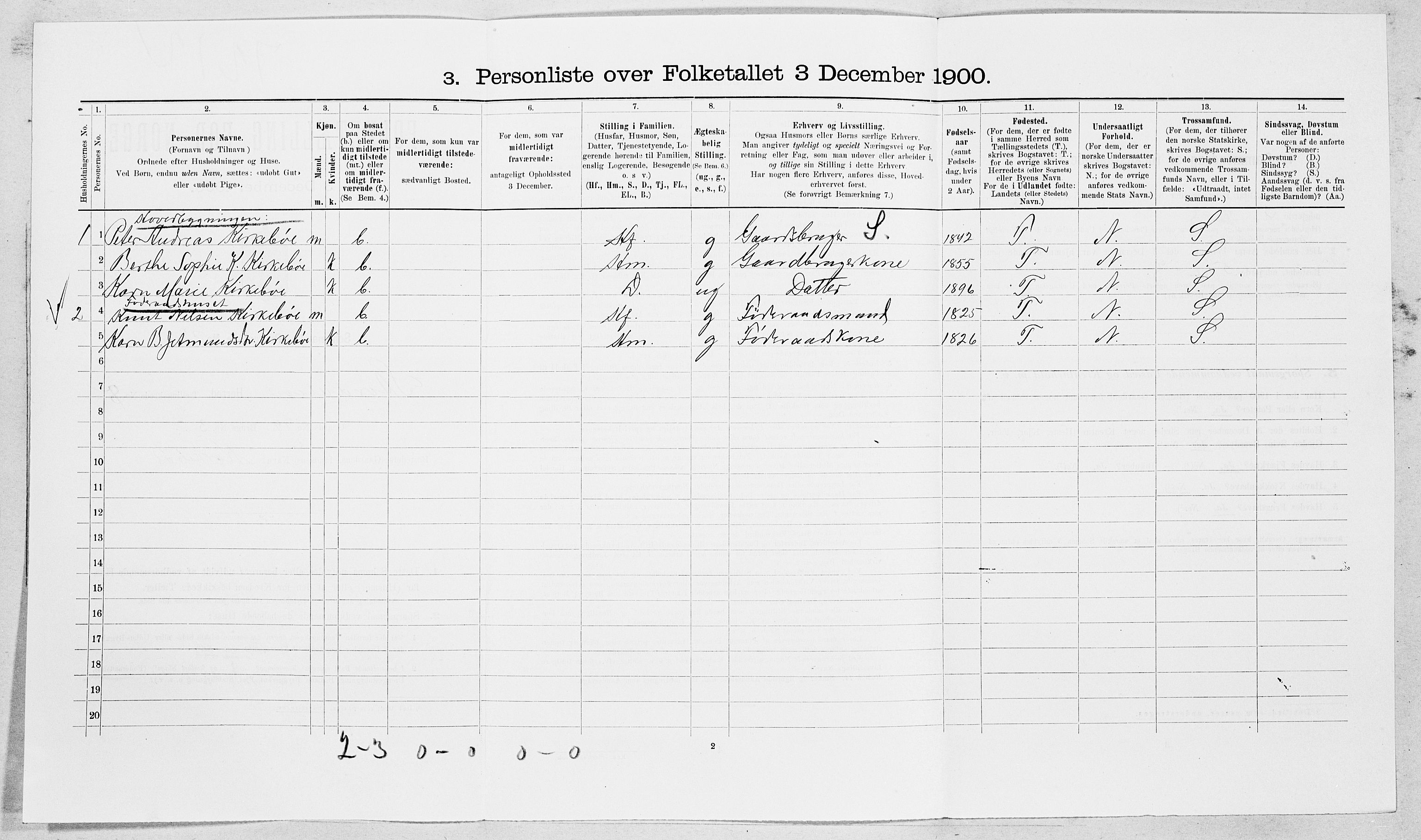 SAT, Folketelling 1900 for 1526 Stordal herred, 1900, s. 181