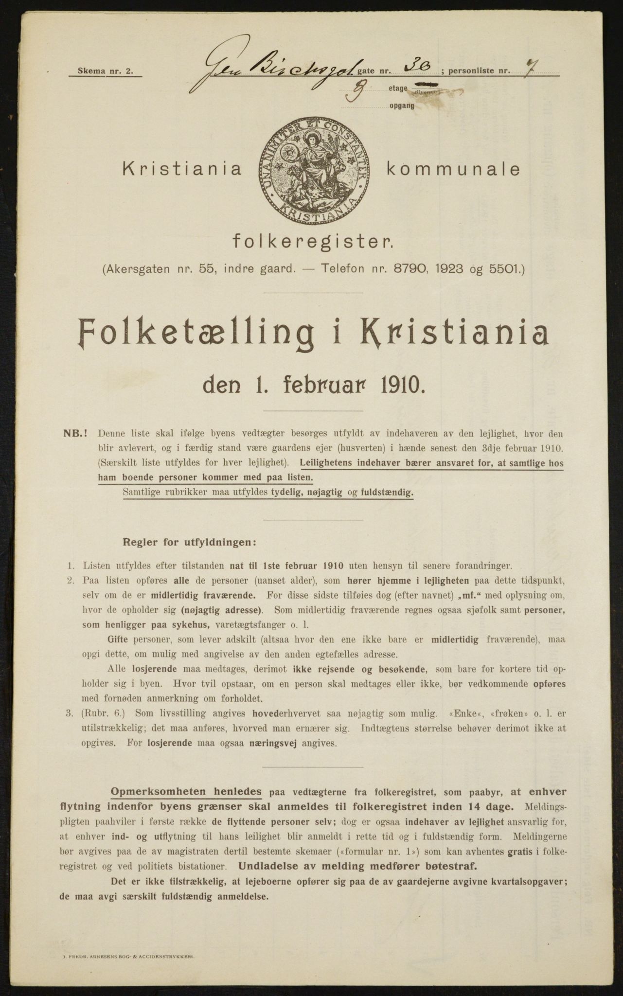 OBA, Kommunal folketelling 1.2.1910 for Kristiania, 1910, s. 27661