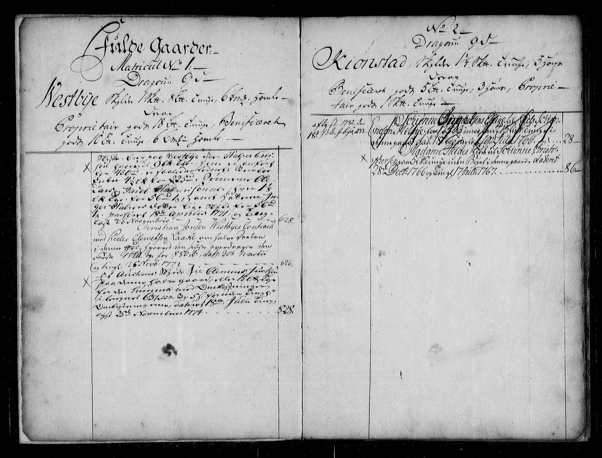 Øvre Romerike sorenskriveri, SAO/A-10649/G/Ga/Gab/L0002: Panteregister nr. 2, 1766-1774