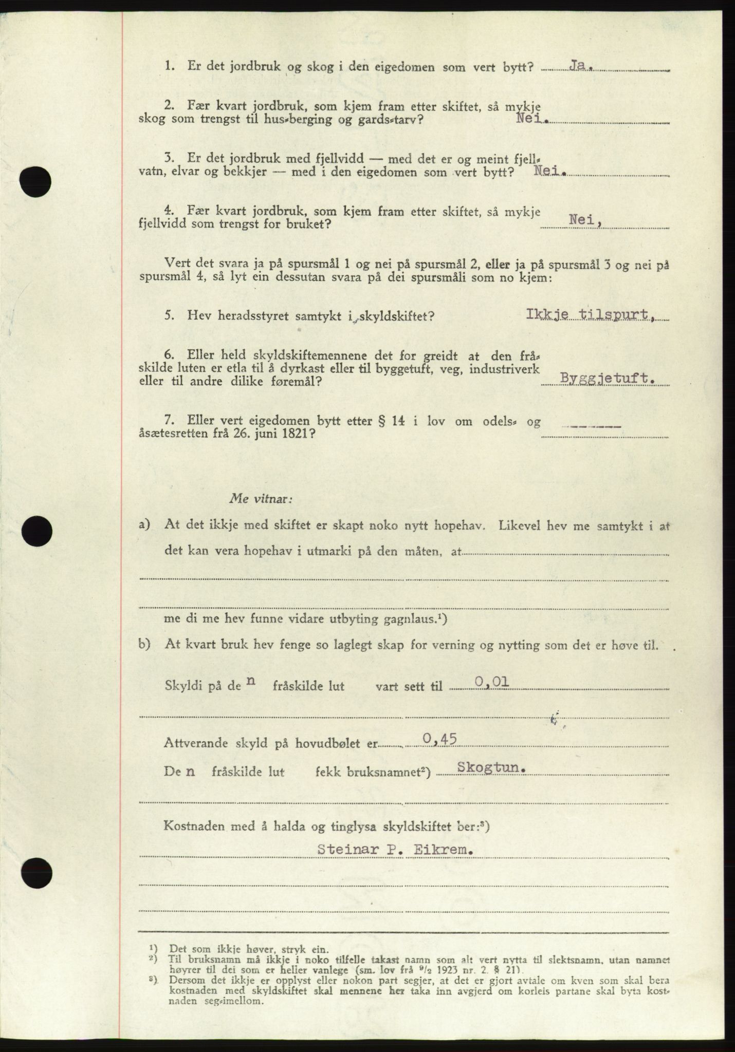 Søre Sunnmøre sorenskriveri, AV/SAT-A-4122/1/2/2C/L0082: Pantebok nr. 8A, 1948-1948, Dagboknr: 433/1948