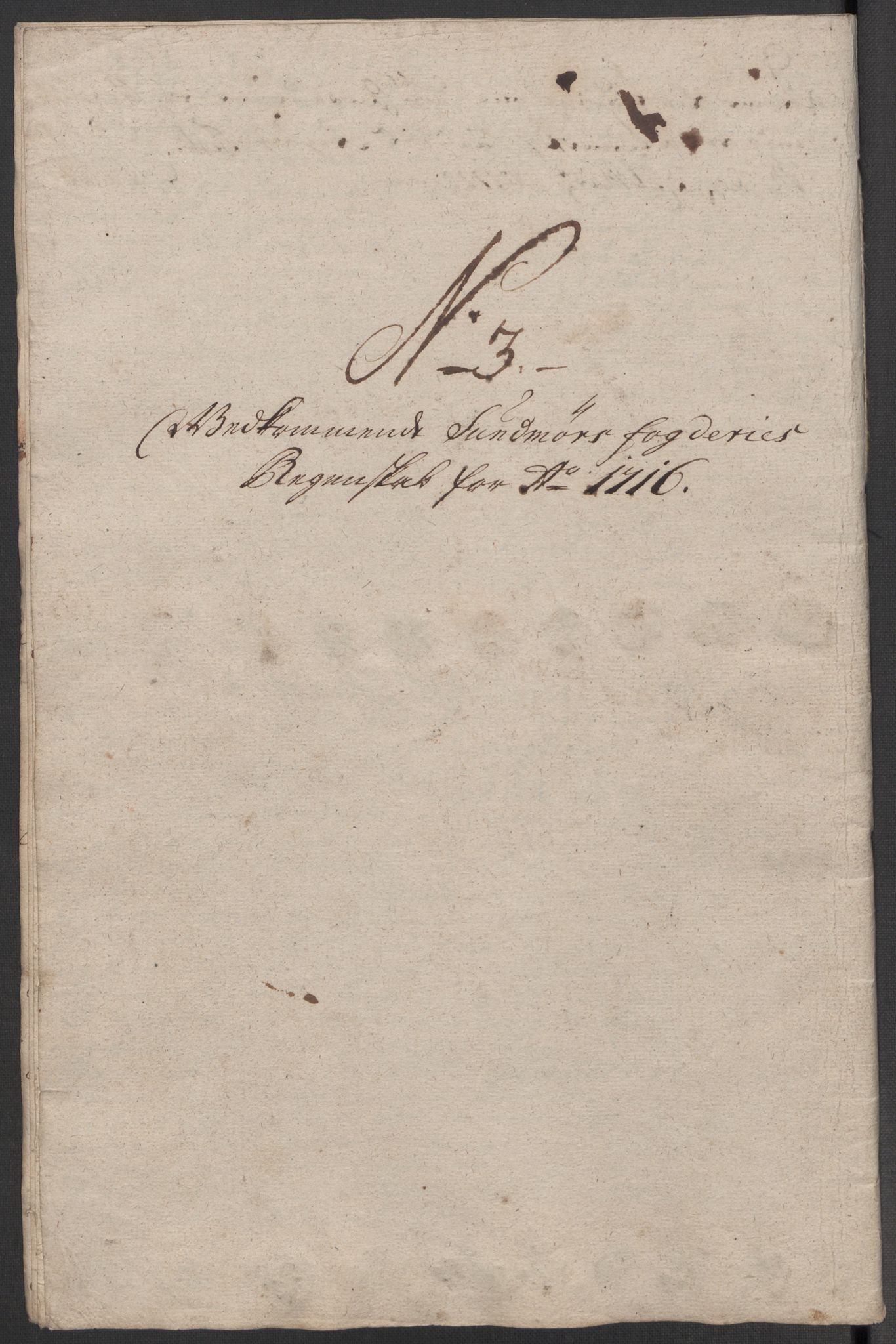 Rentekammeret inntil 1814, Reviderte regnskaper, Fogderegnskap, AV/RA-EA-4092/R54/L3568: Fogderegnskap Sunnmøre, 1716, s. 65