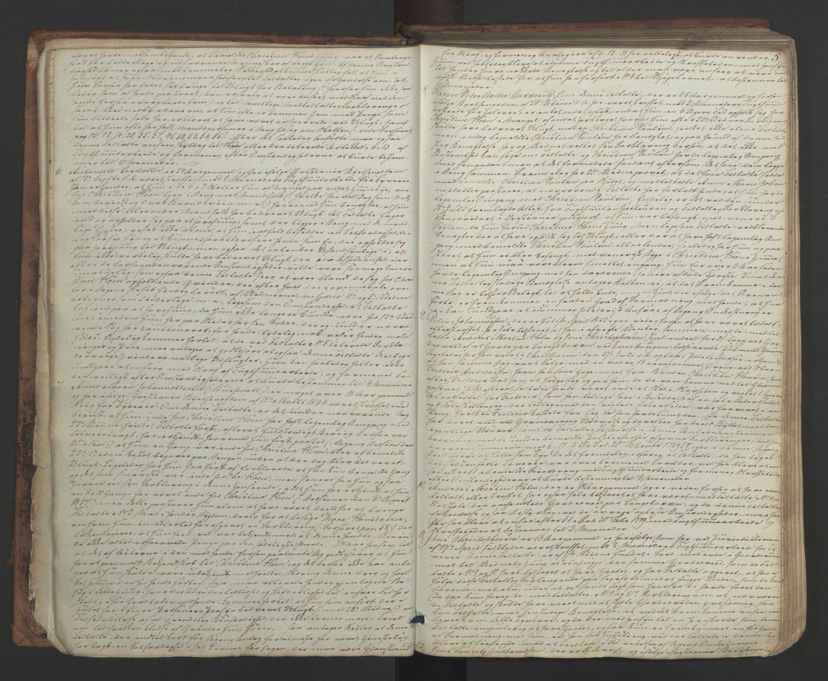 Aker sorenskriveri, AV/SAO-A-10895/F/Fc/Fcb/L0012: Ekstrarettsprotokoll, 1837-1843, s. 4b-5a