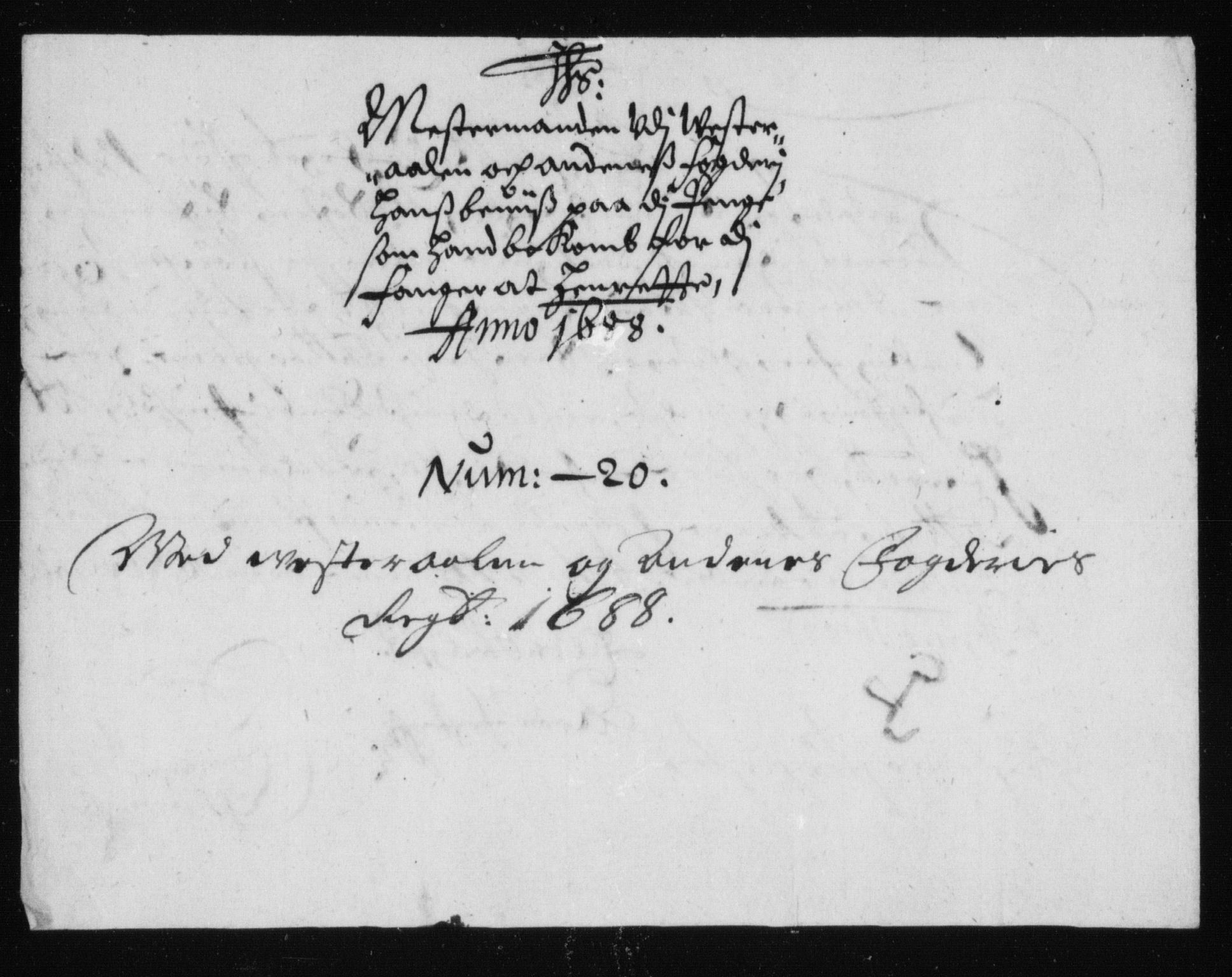 Rentekammeret inntil 1814, Reviderte regnskaper, Stiftamtstueregnskaper, Trondheim stiftamt og Nordland amt, AV/RA-EA-6044/R/Rh/L0012: Nordland amt, 1688