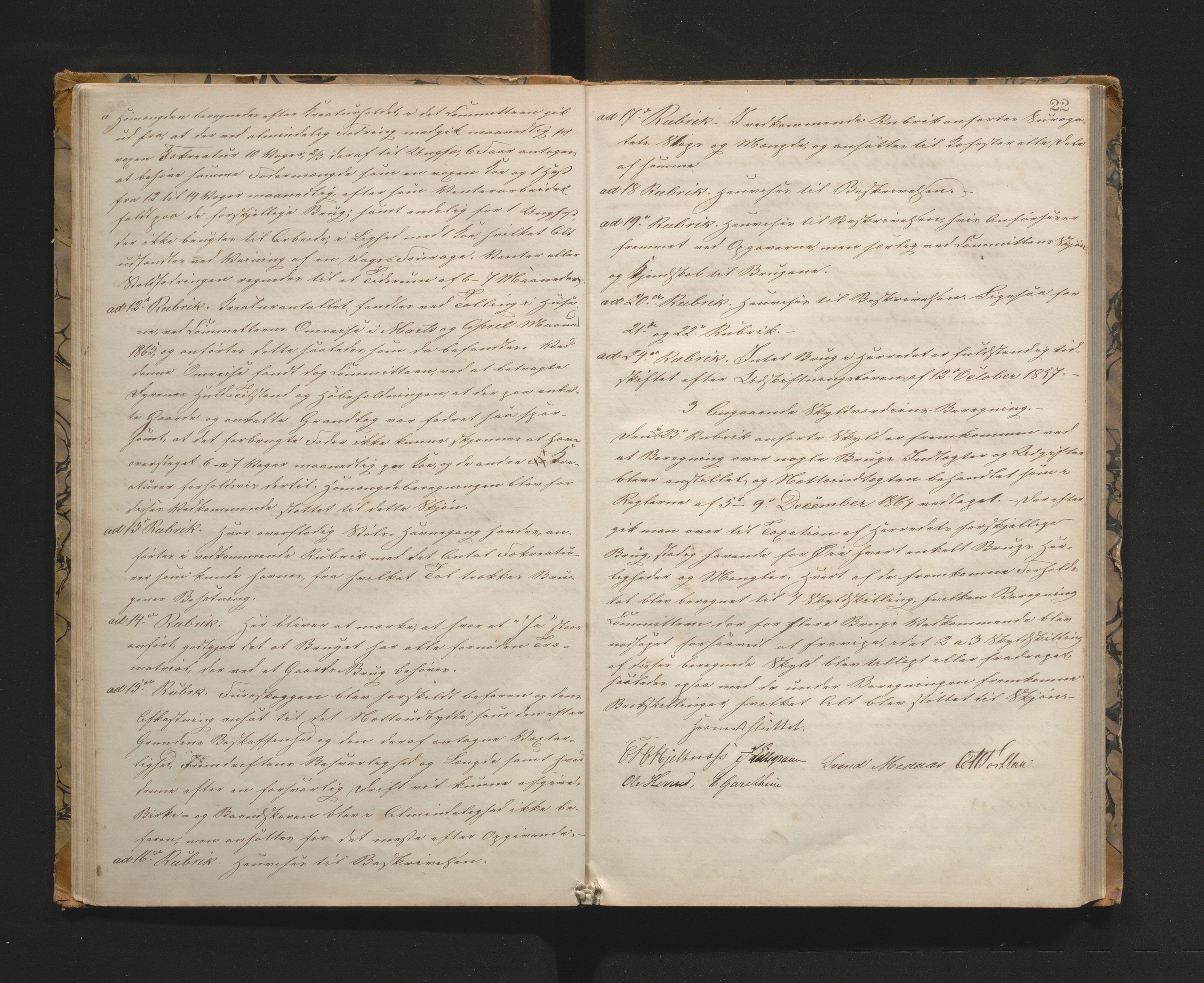 Ulvik herad. Herredskommisjonen av 1863, IKAH/1233-181/A/Aa/L0001: Møtebok for Ulvik herredskommisjon, 1864-1869