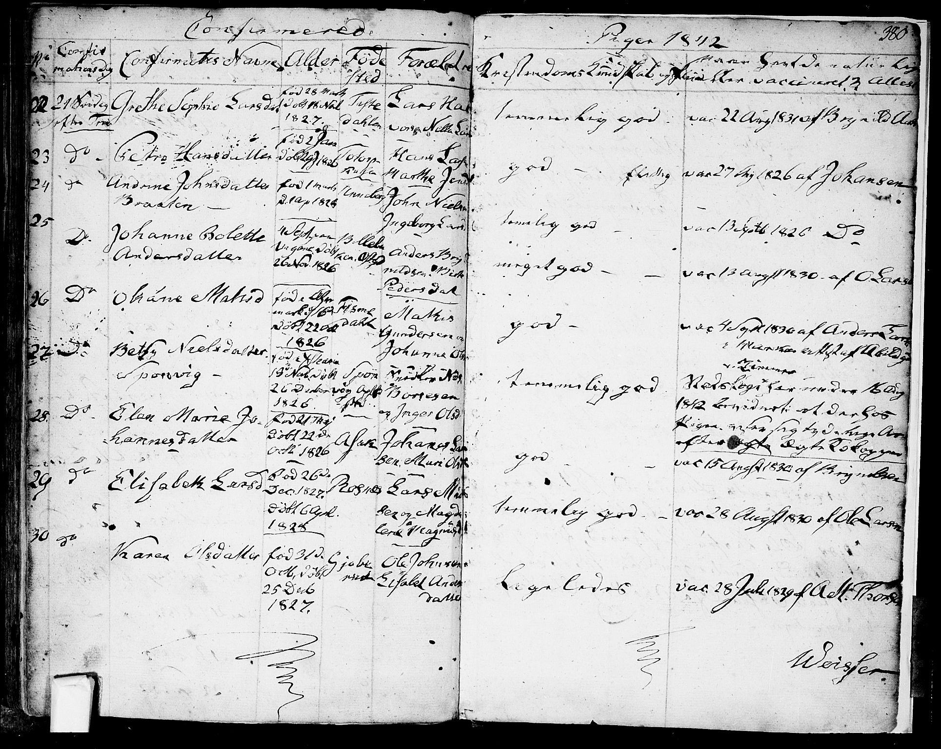 Berg prestekontor Kirkebøker, AV/SAO-A-10902/F/Fa/L0003: Ministerialbok nr. I 3, 1832-1842, s. 380